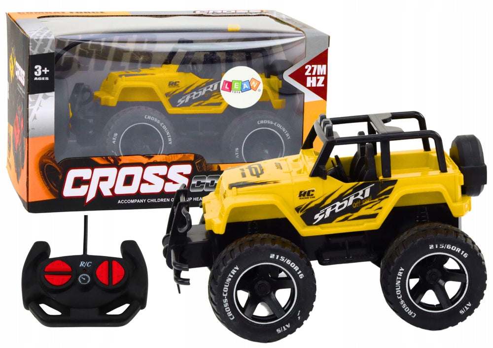 Car Off-Road Car Remote Controlled RC 1:18 Yellow