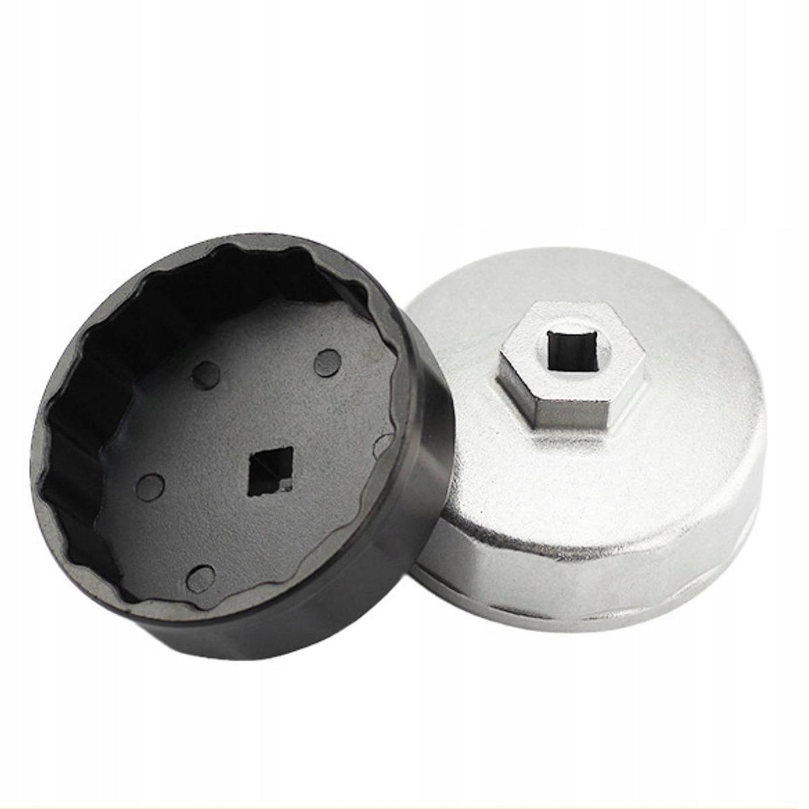 Car Oil Filter Wrench ,Aluminum Alloy 14 Flutes Oil Filter Cap for Black Brand no brand