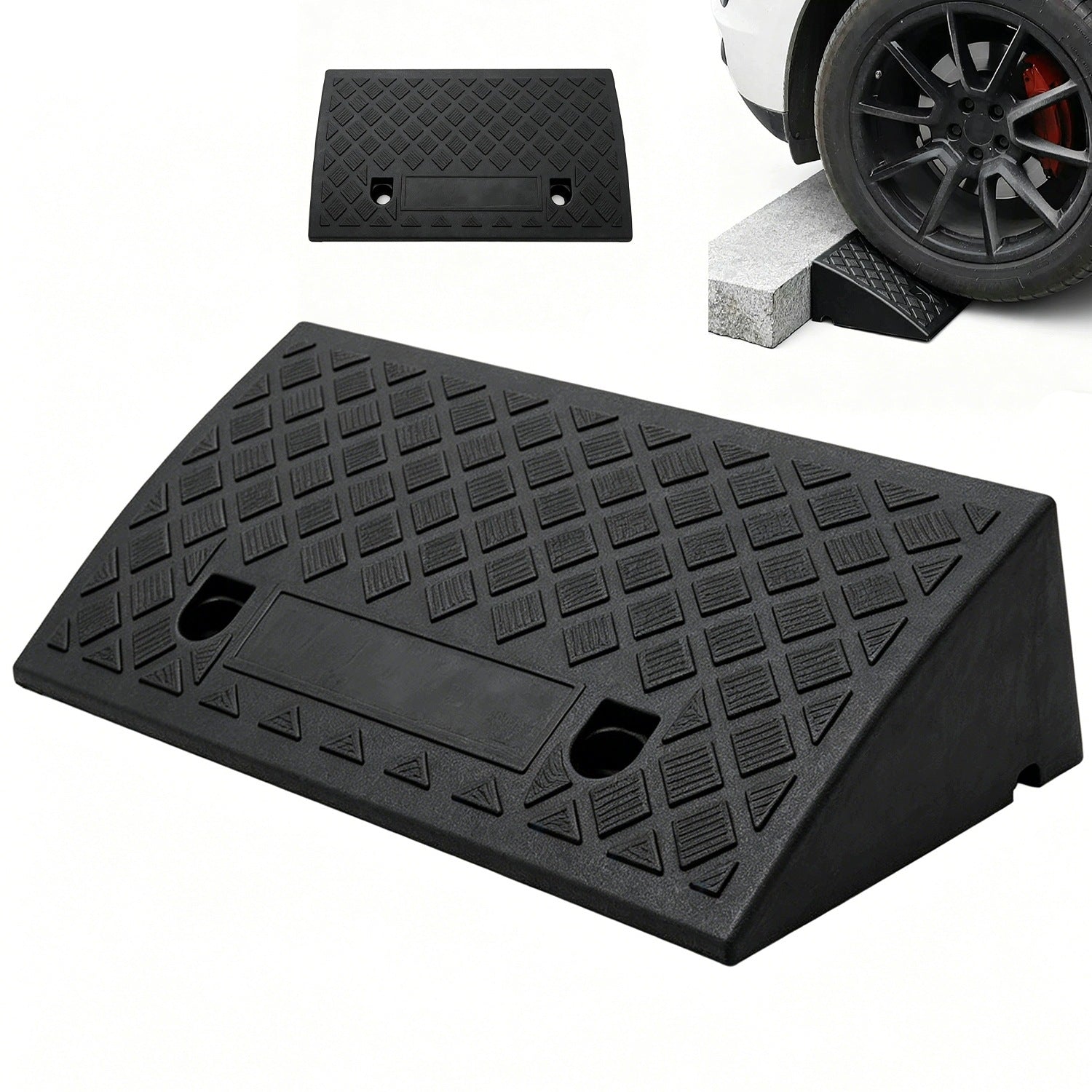 Car Overrun 50cm To Curb Driveway Curb Ramp Universal Brand Bedee