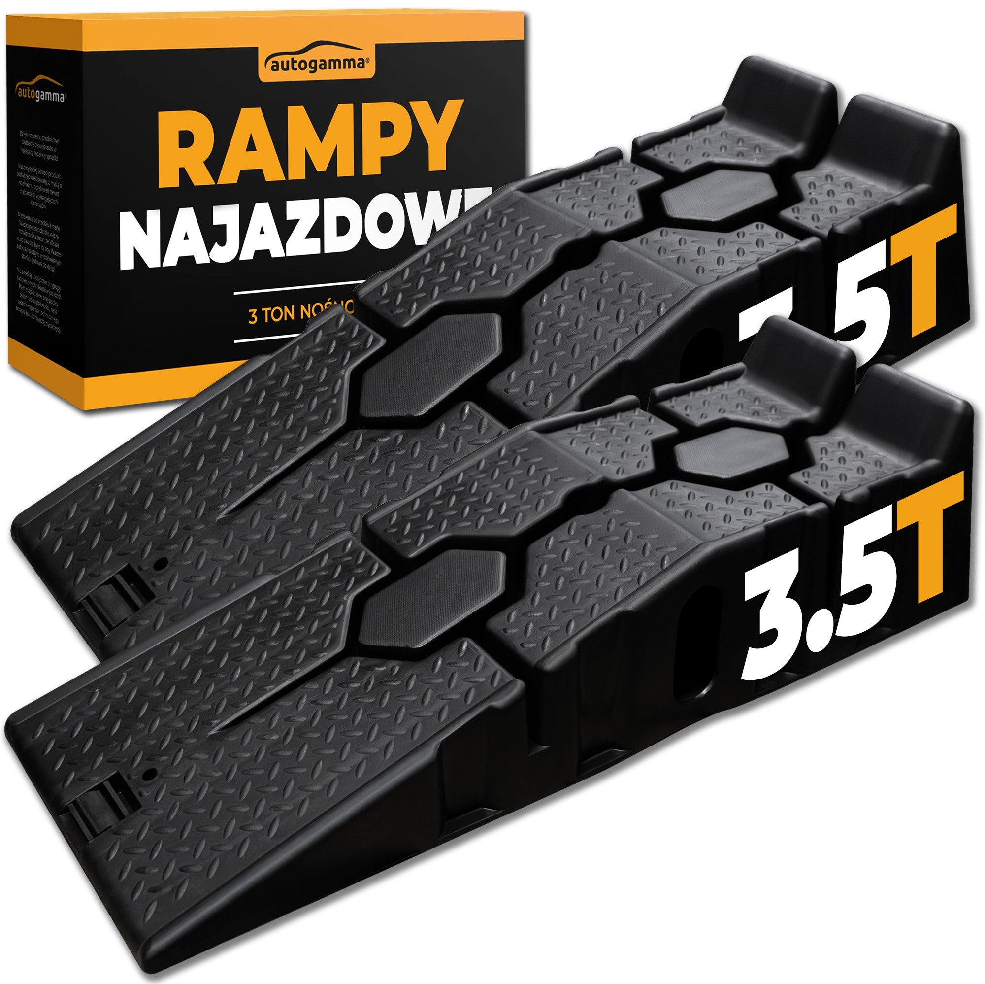 Car Overrun Inrun Ramp Workshop 3,5 tons Height 21cm 2pcs