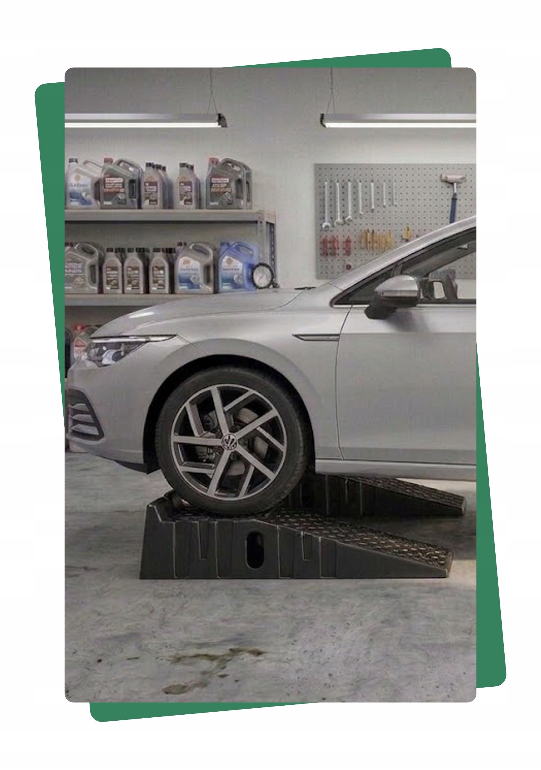 Car Overrun Inrun Ramp Workshop 3 Tons Height 21cm 2pcs Customs tariff code 73089098
