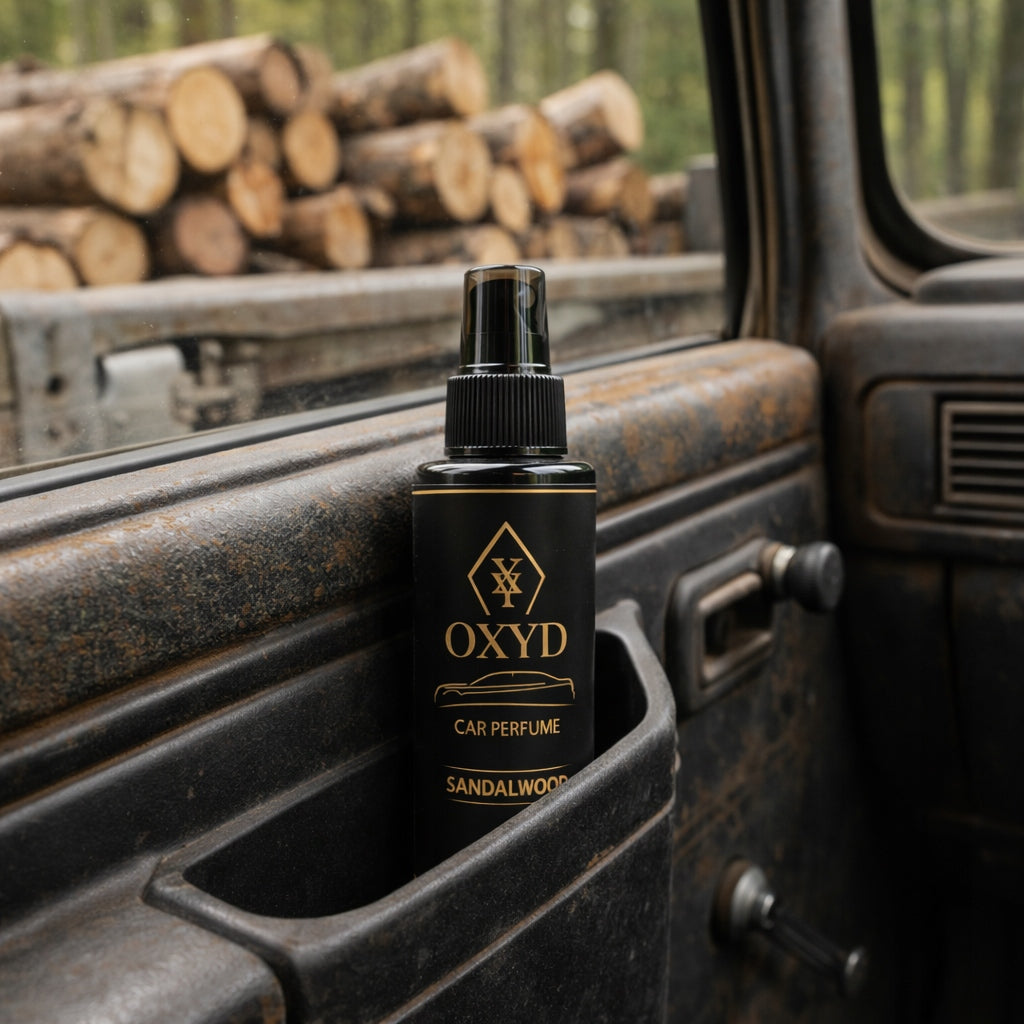 Car Perfume OXYD SANDALWOOD Car Spray Permanent Fragrance 100 ml Packaging status original