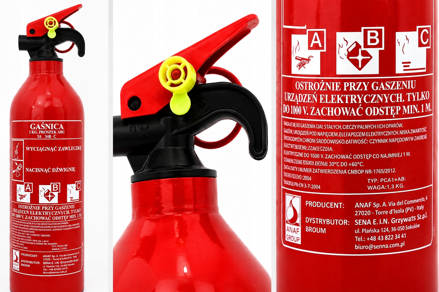 Car Powder Fire Extinguisher 1kg ABC Hit legalization to 2028