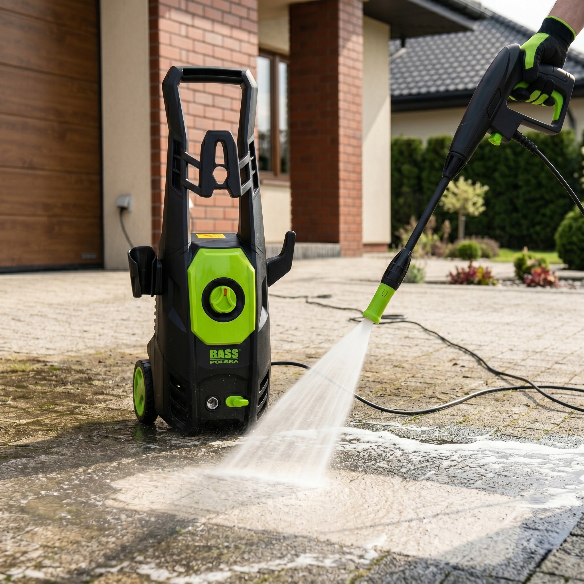 Car Pressure Washer 230 BAR Strong 2200W Foamer Set BASS PL Packaging status original