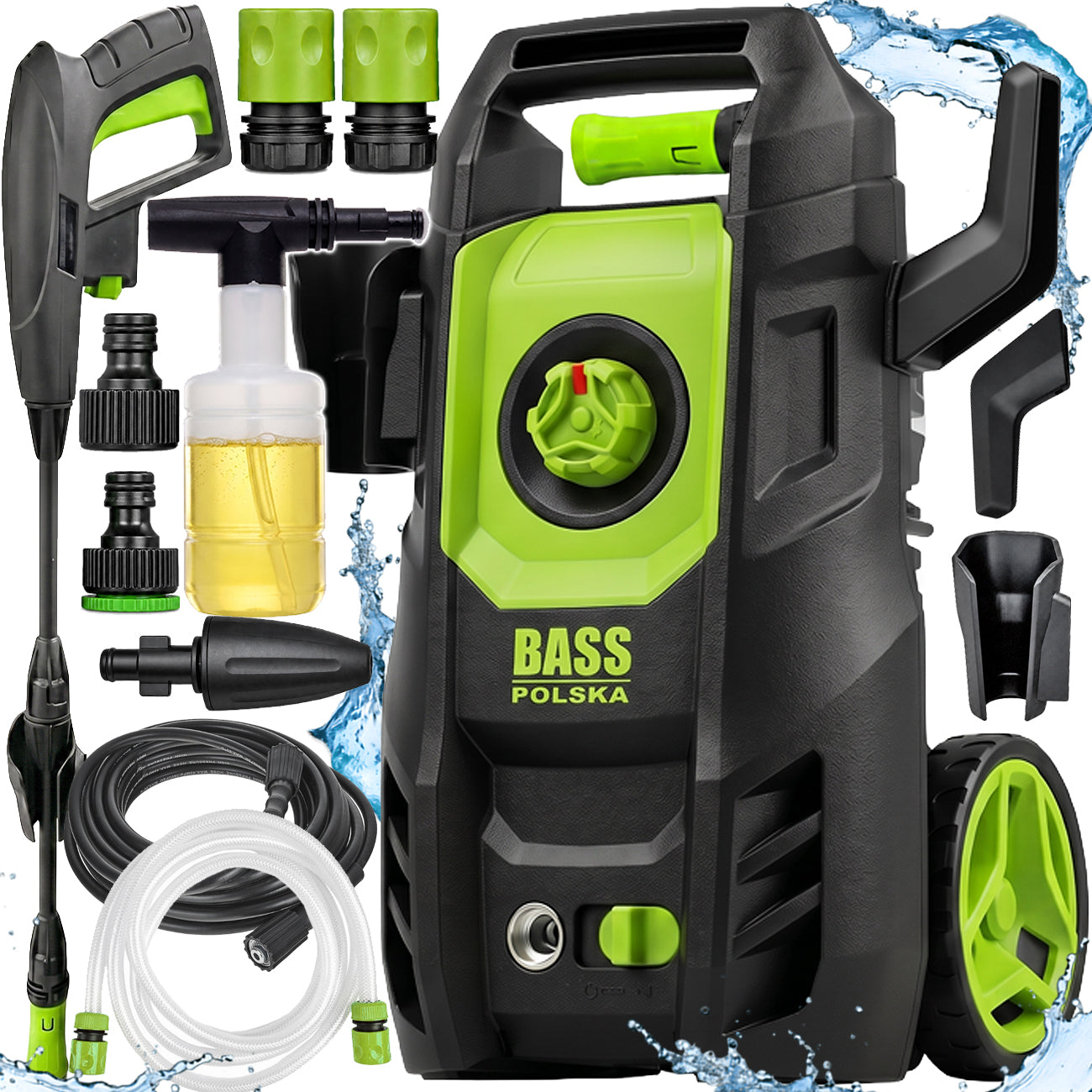 Car Pressure Washer 230 BAR Strong 2200W Foamer Set BASS PL