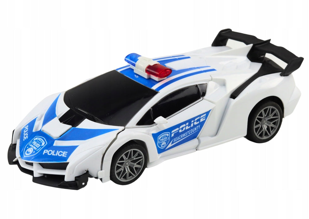 Car R/C Police 2in1 Auto Robot Sounds Light Brand LEAN Toys
