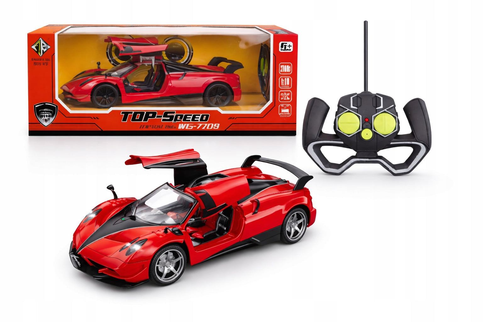 Car RC Sports Opening Door 1:18 LED Remote Control Children