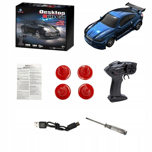 Car RC drift 1:64 LED remote controlled 2.4GHz auto USB sports style Brand 100