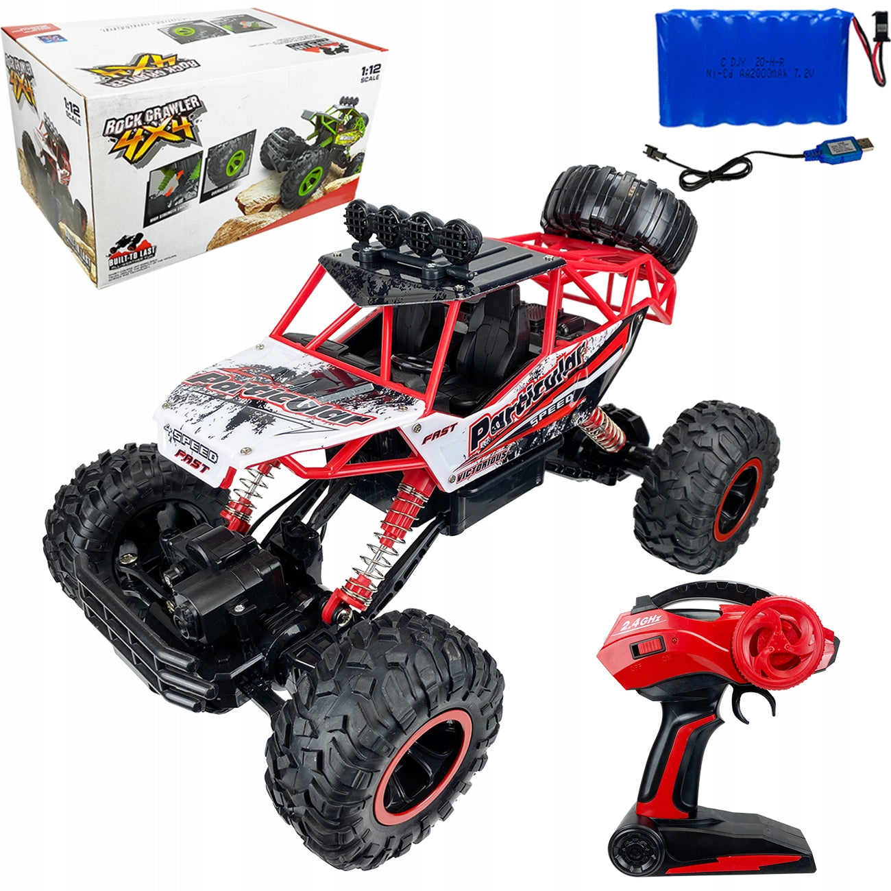 Car RC monster truck 39cm remote controlled off-road battery remote control Kind driving