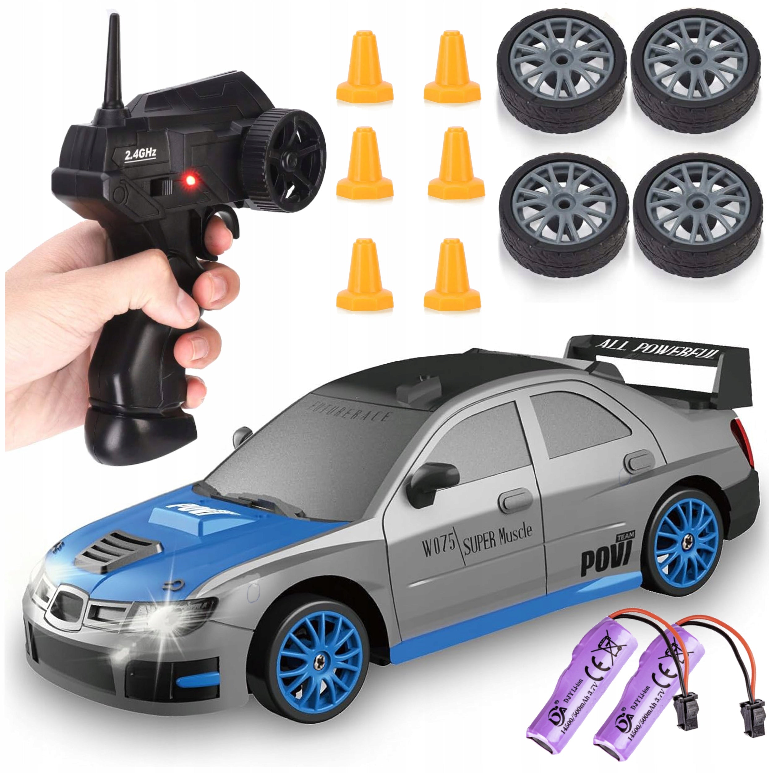 Car REMOTE CONTROLLED Subaru Impreza on PILOT Auto DRIFT 4x4 2x AKU