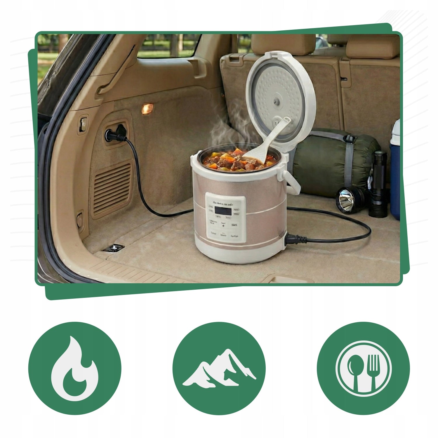 Car RICE MAKER 1,6L MULTICOOKER tourist 12V 24V TIR bus LCD timer Packaging status original