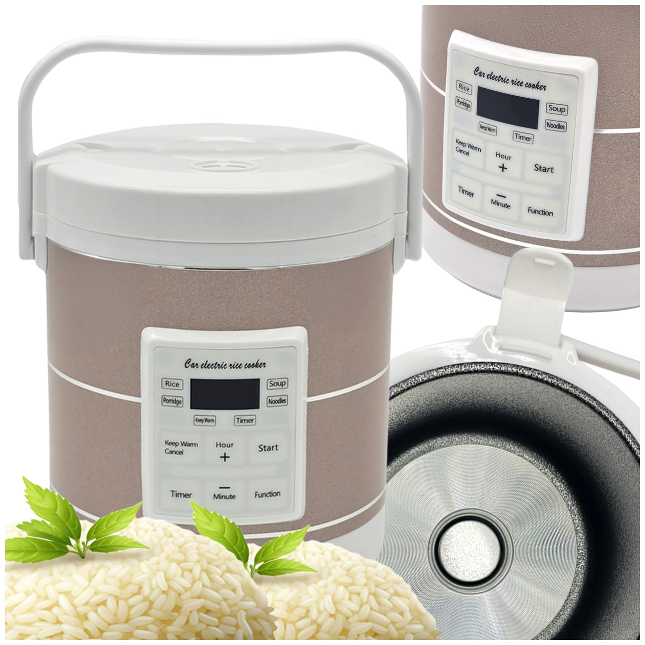 Car RICE MAKER 1,6L MULTICOOKER tourist 12V 24V TIR bus LCD timer