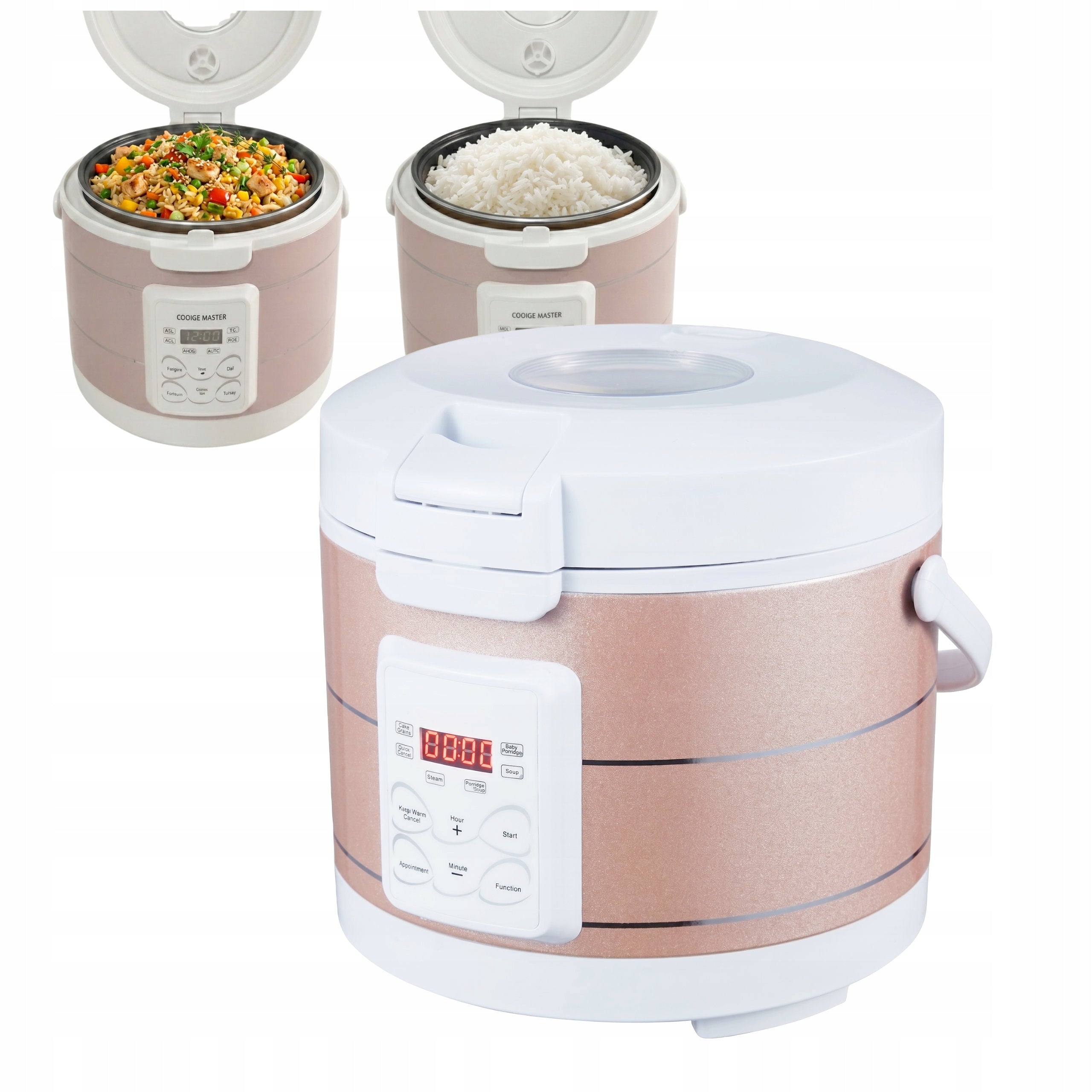 Car RICE MAKER MULTICOOKER tourist1.6L 12V 24V TIR bus LCD timer Manufacturer code RYŻOWAR SAMOCHODOWY 1.6L12/24V