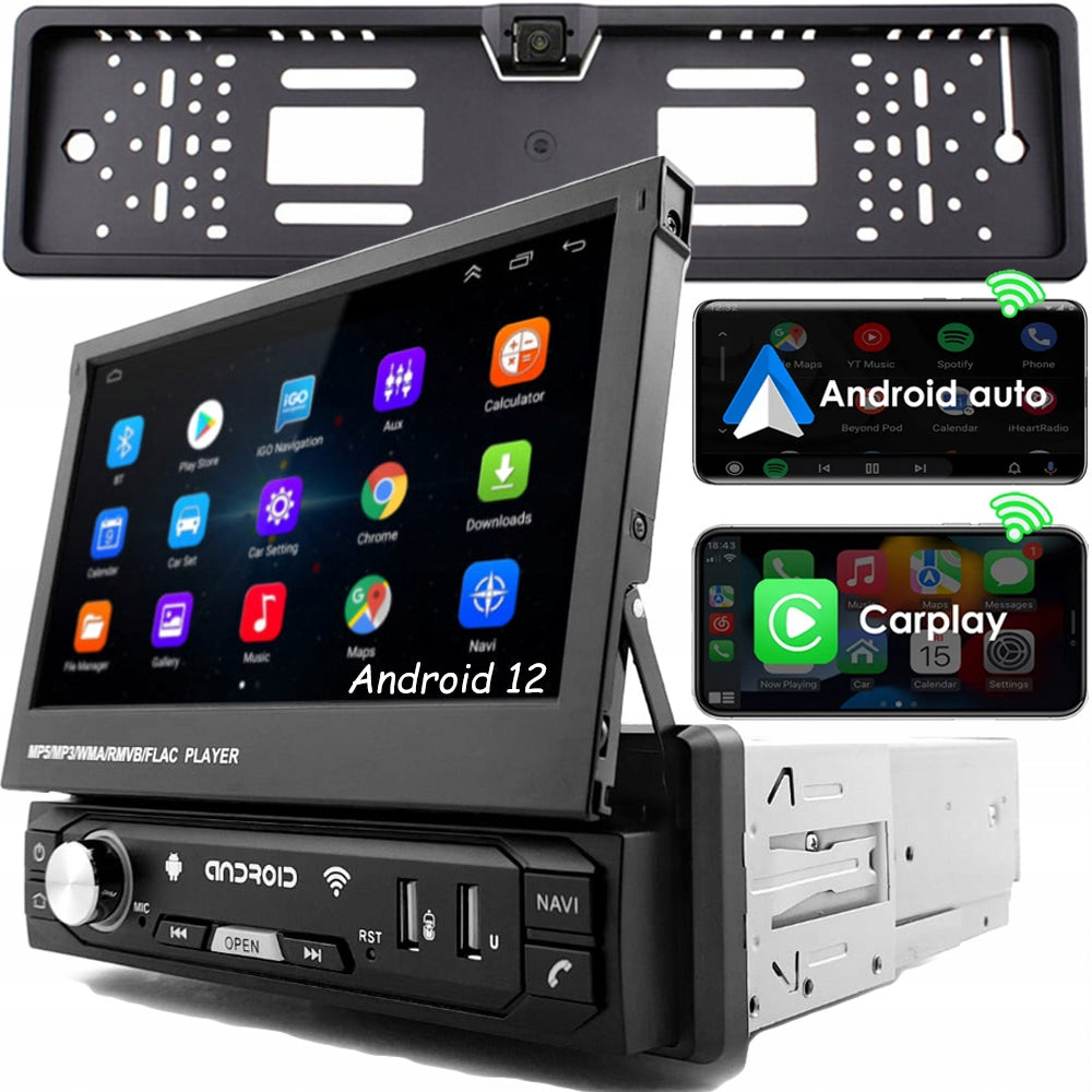 Car Radio Multimedia Station 1DIN ANDROID GPS Retractable LCD Screen