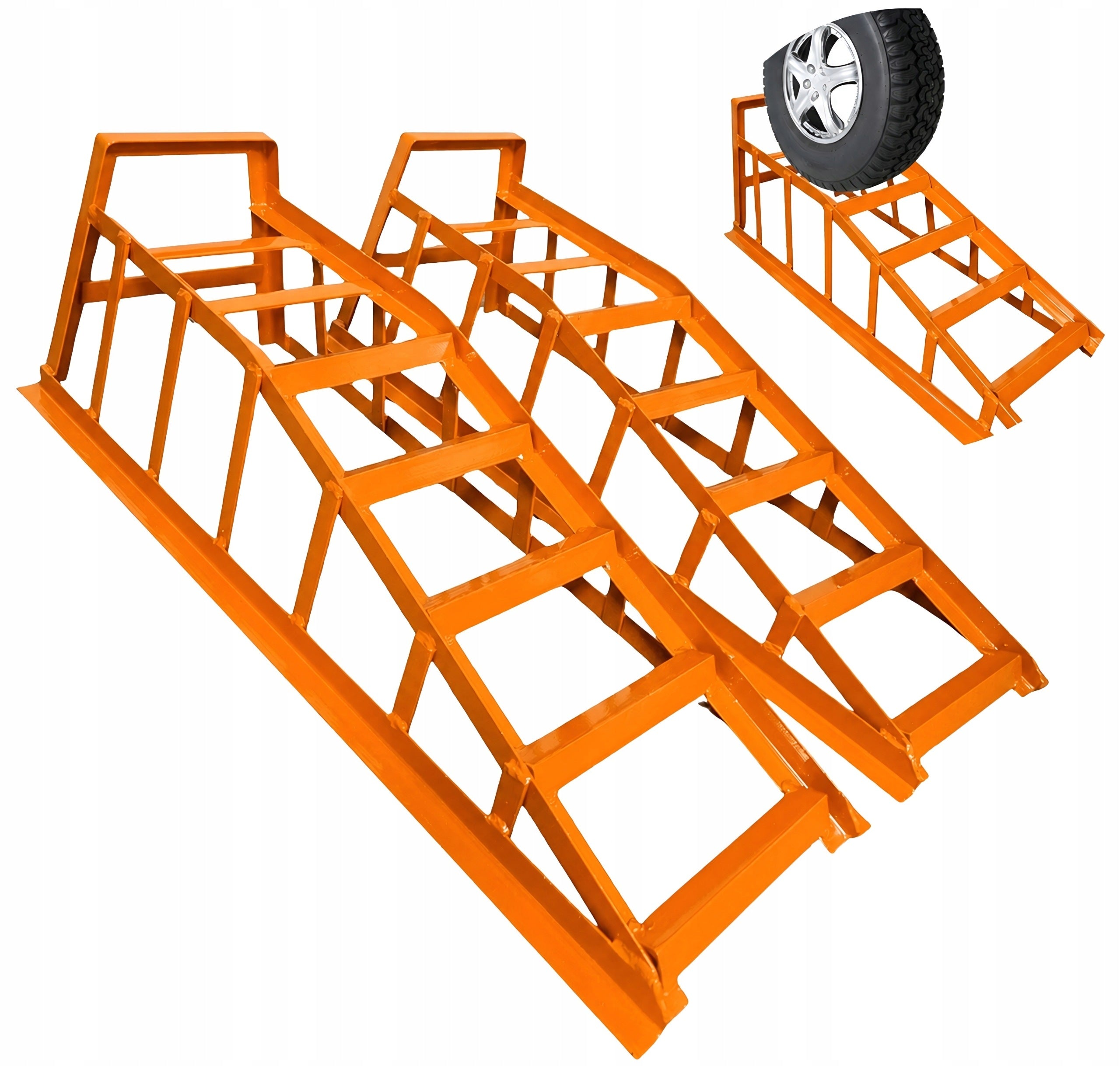 Car Raids SET OF 2 Metal Driveway Ramps Set of 2T Solid