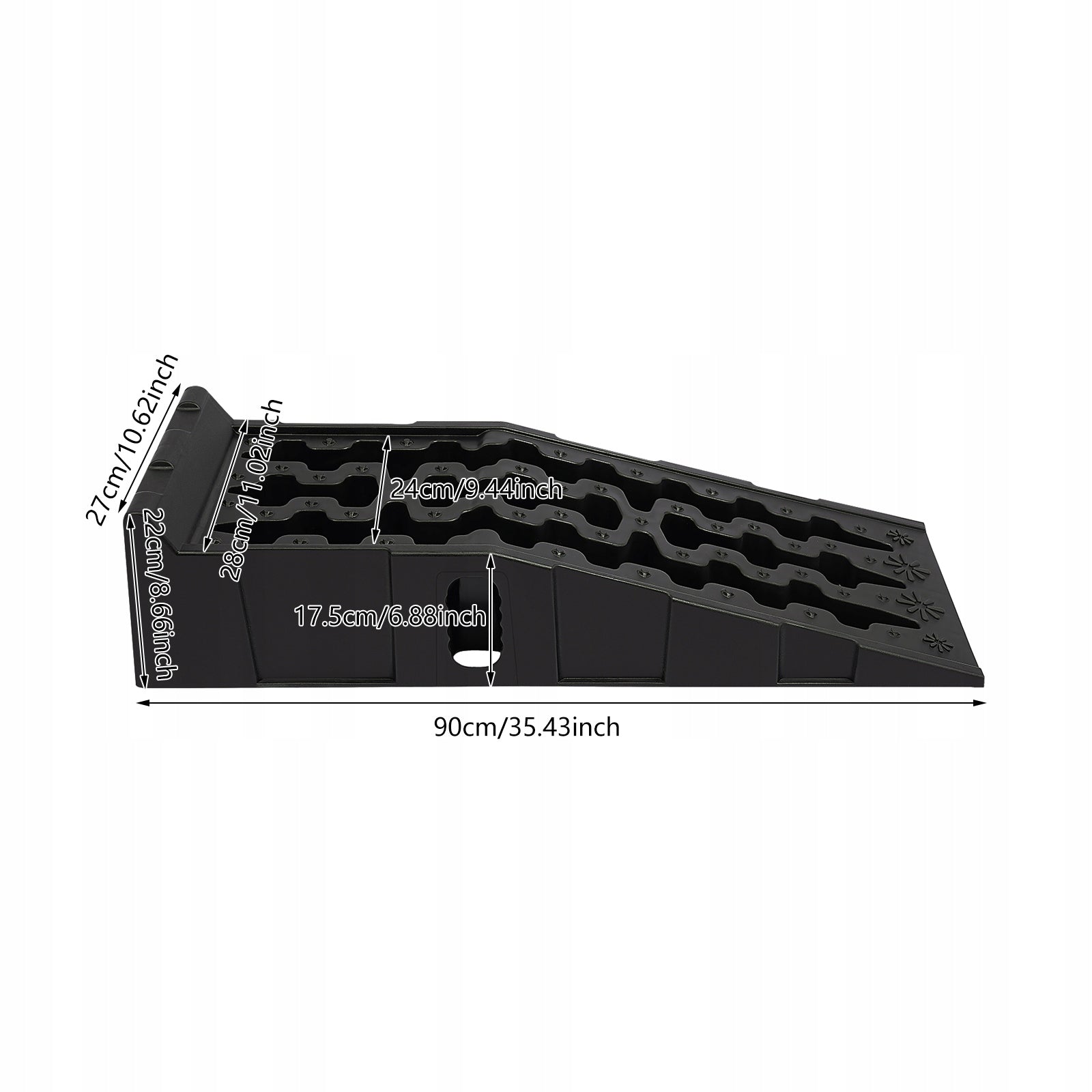 Car Ramps, PP Car Service Ramps, 2PCS Car Repair Ramp, 92*32*32 cm Manufacturer code CRR123
