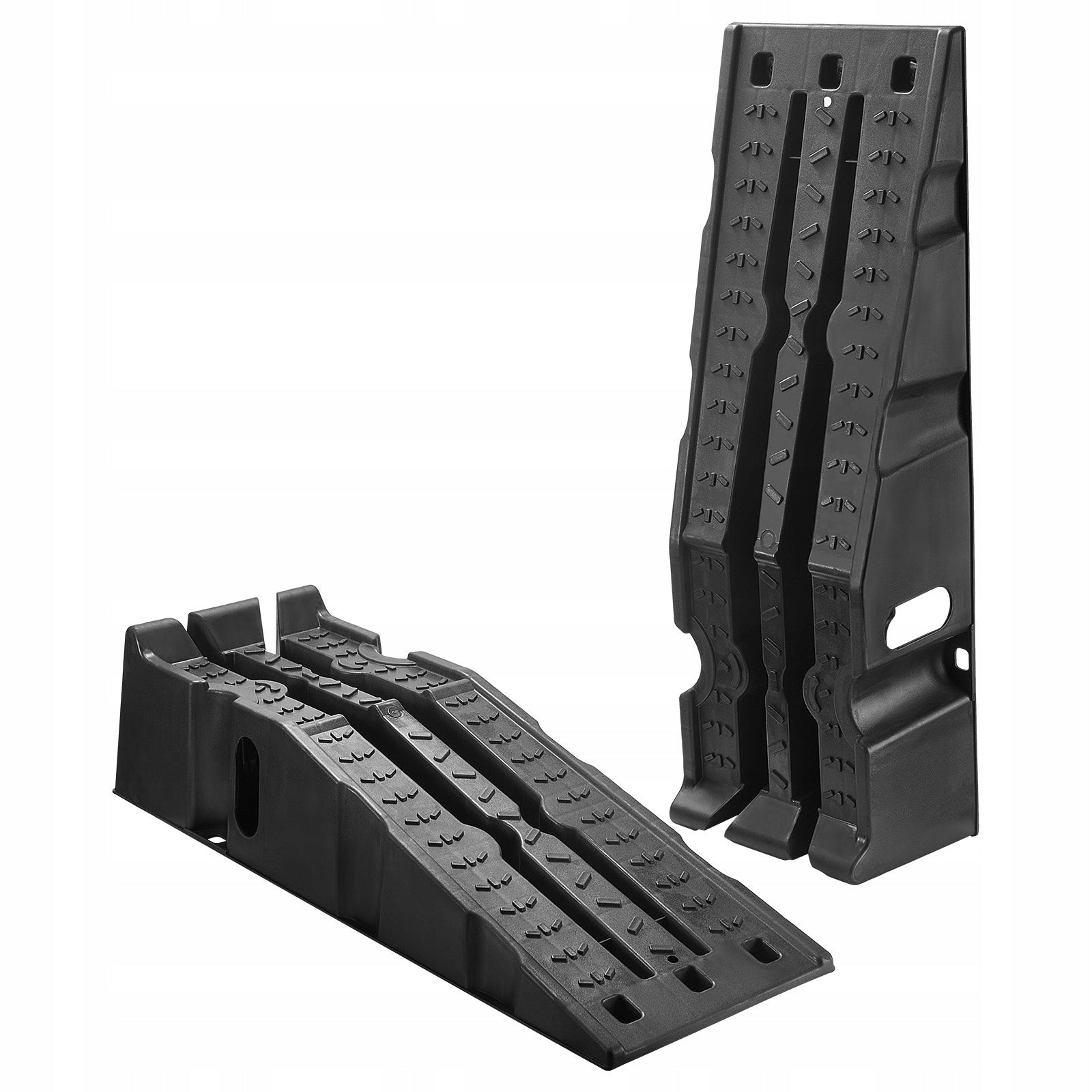 Car Ramps Plastic 2Pcs Lifting Height 17CM Lifting Capacity 3629KG