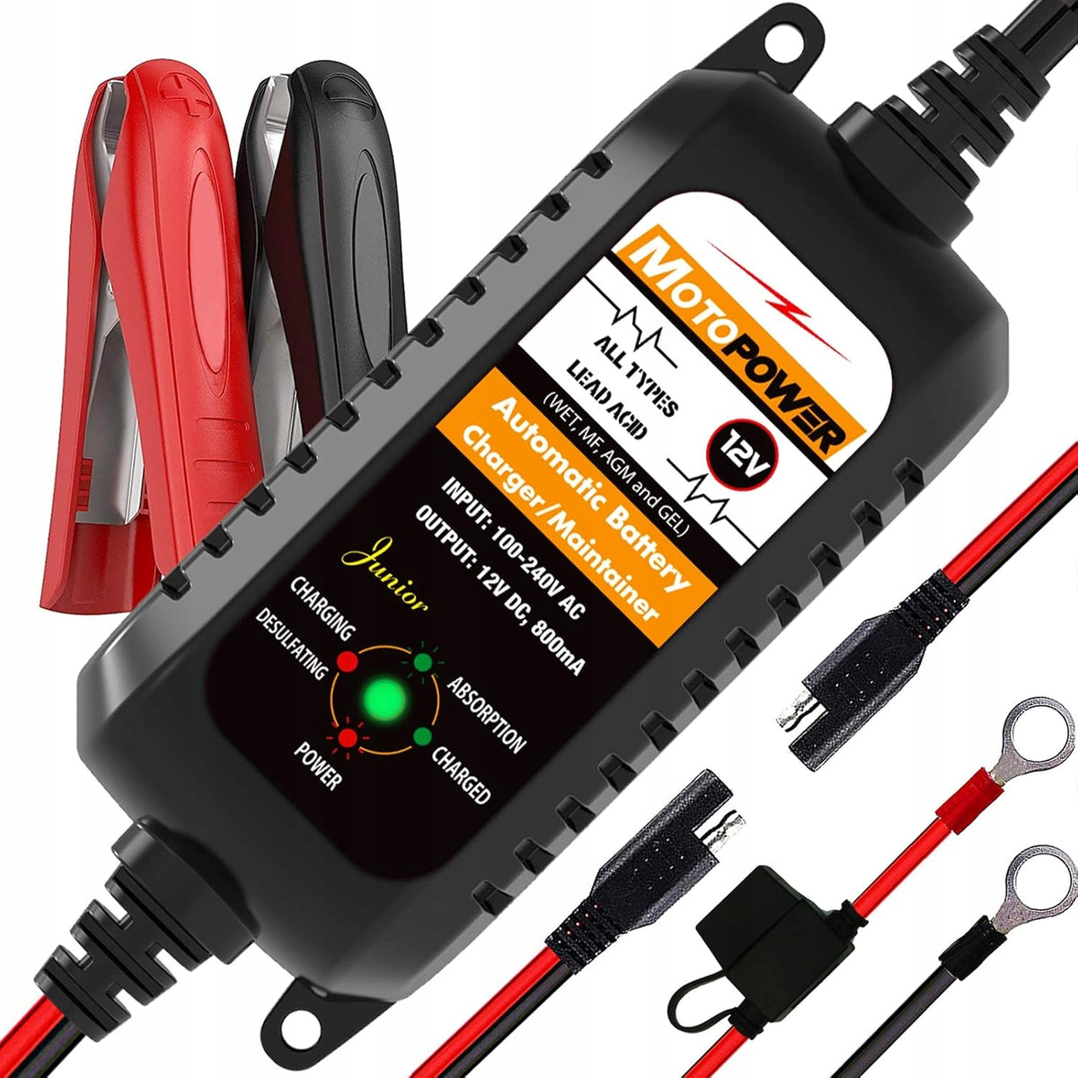 Car Rectifier 12V 0,8A Automatic Smart Car Motorcycle Boat Packaging status original