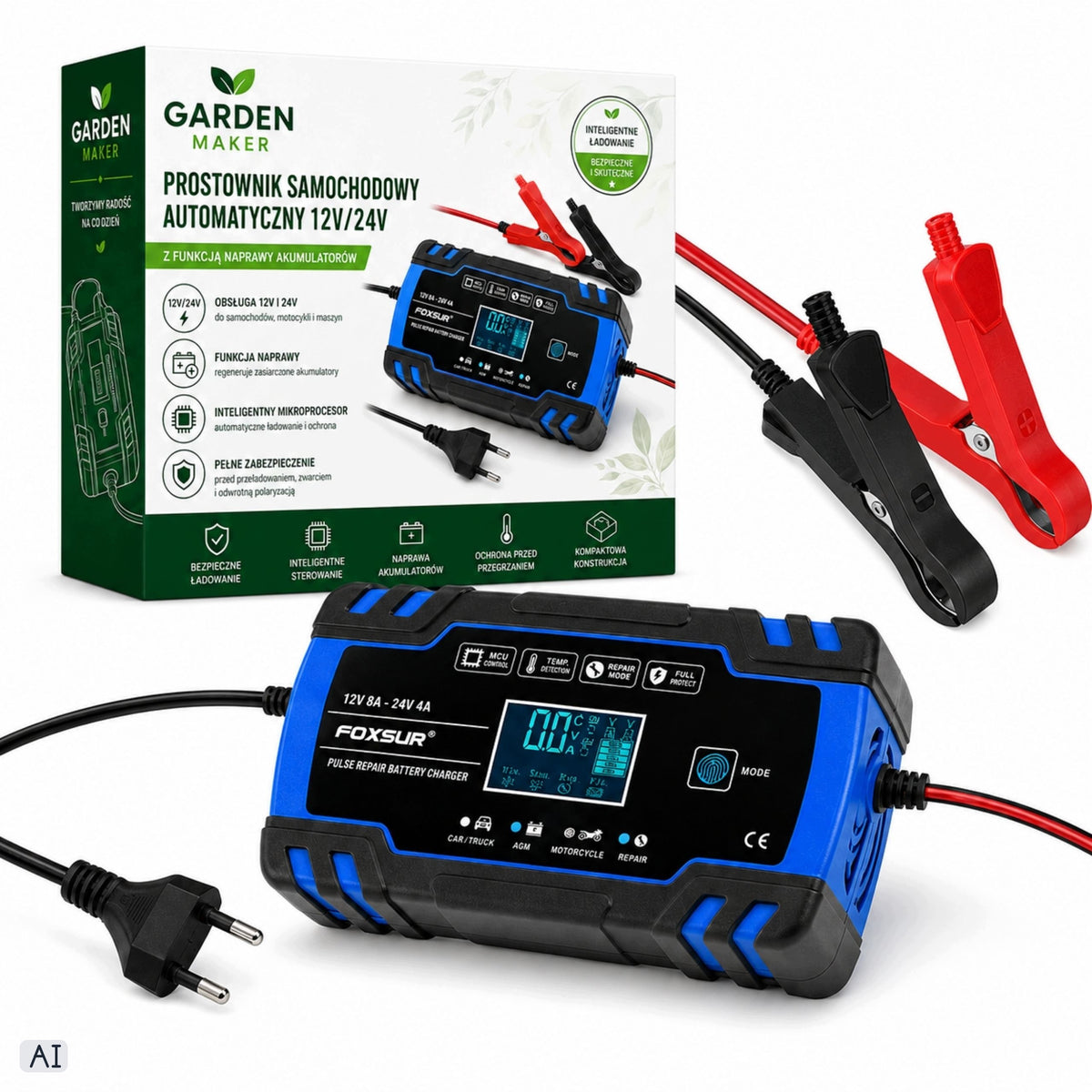 Car Rectifier Automatic With Battery Repair Function 12v 24v