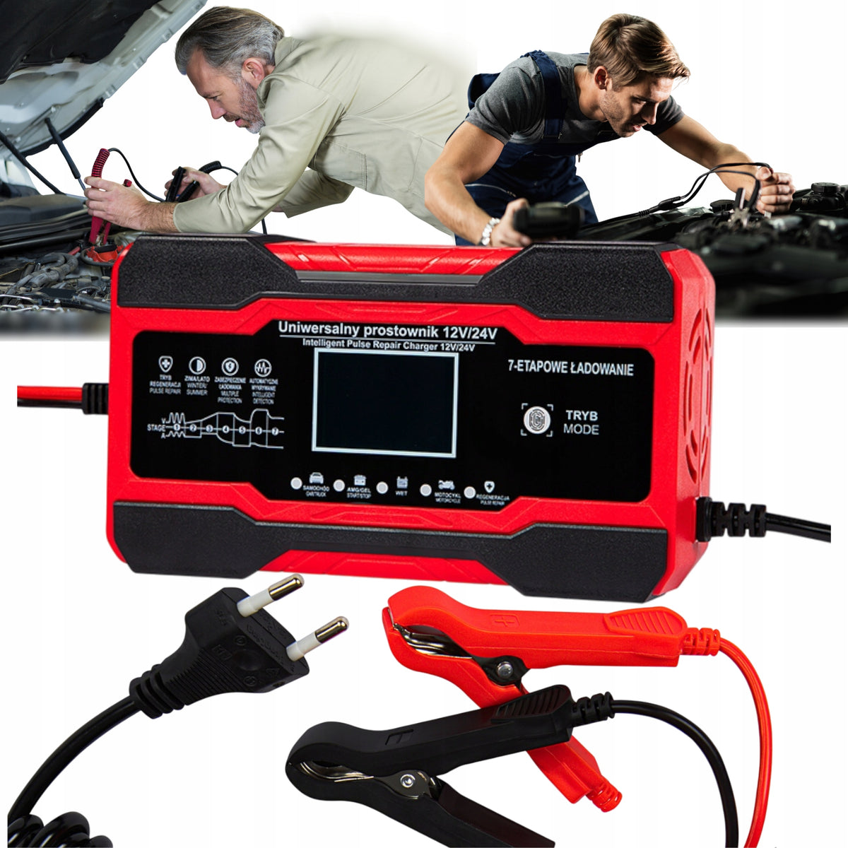 Car Rectifier For 12V 10A Batteries With Repair Function