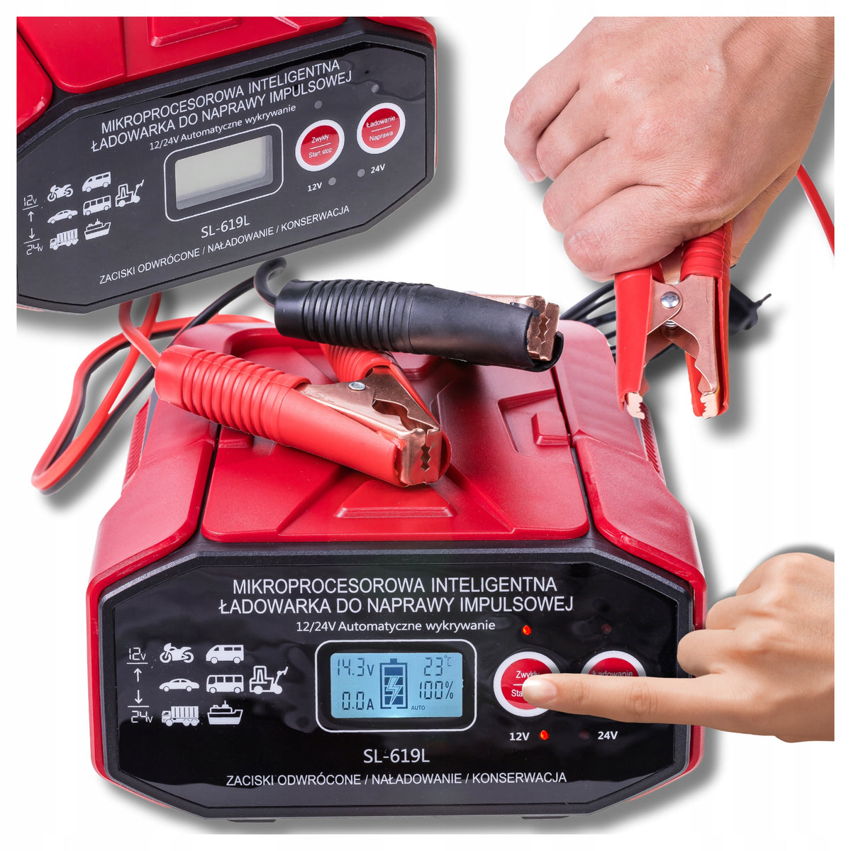 Car Rectifier for Batteries 24V 12V 30A AGM START-STOP AUTOMATIC
