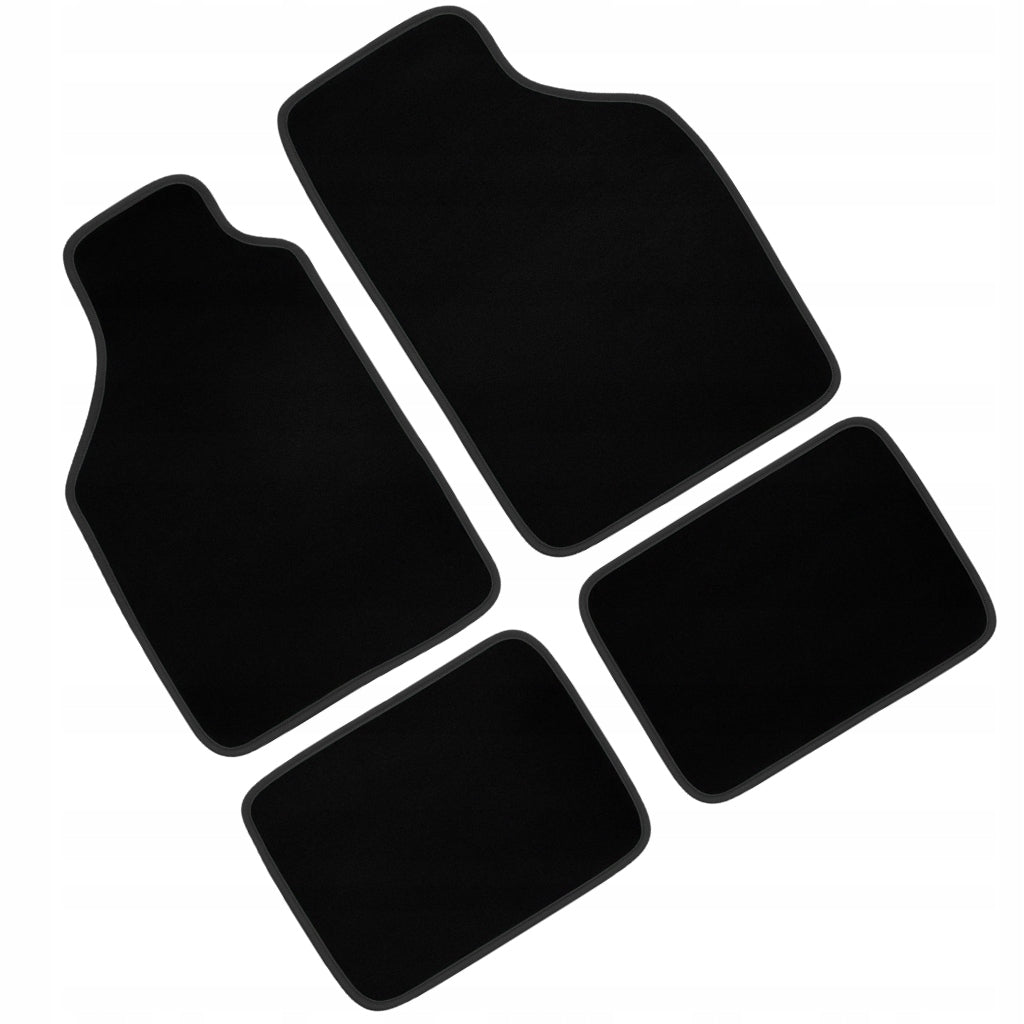 Car Rugs Universal Black Velour Set for Car 4 Pcs Packaging status original