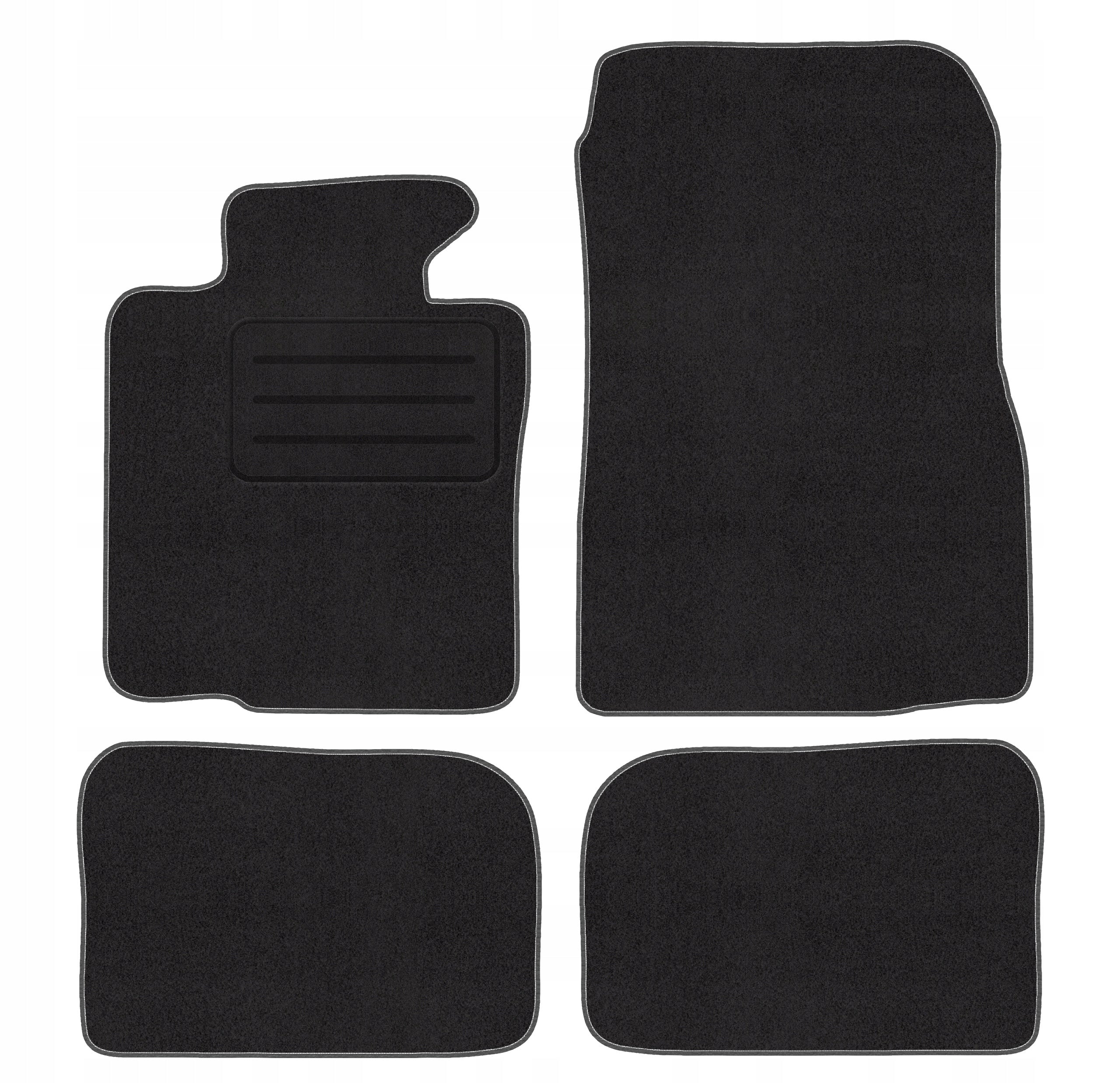 Car Rugs Velour Embroidery Flag United Kingdom Set of 4pcs Stopwatch Packaging status original