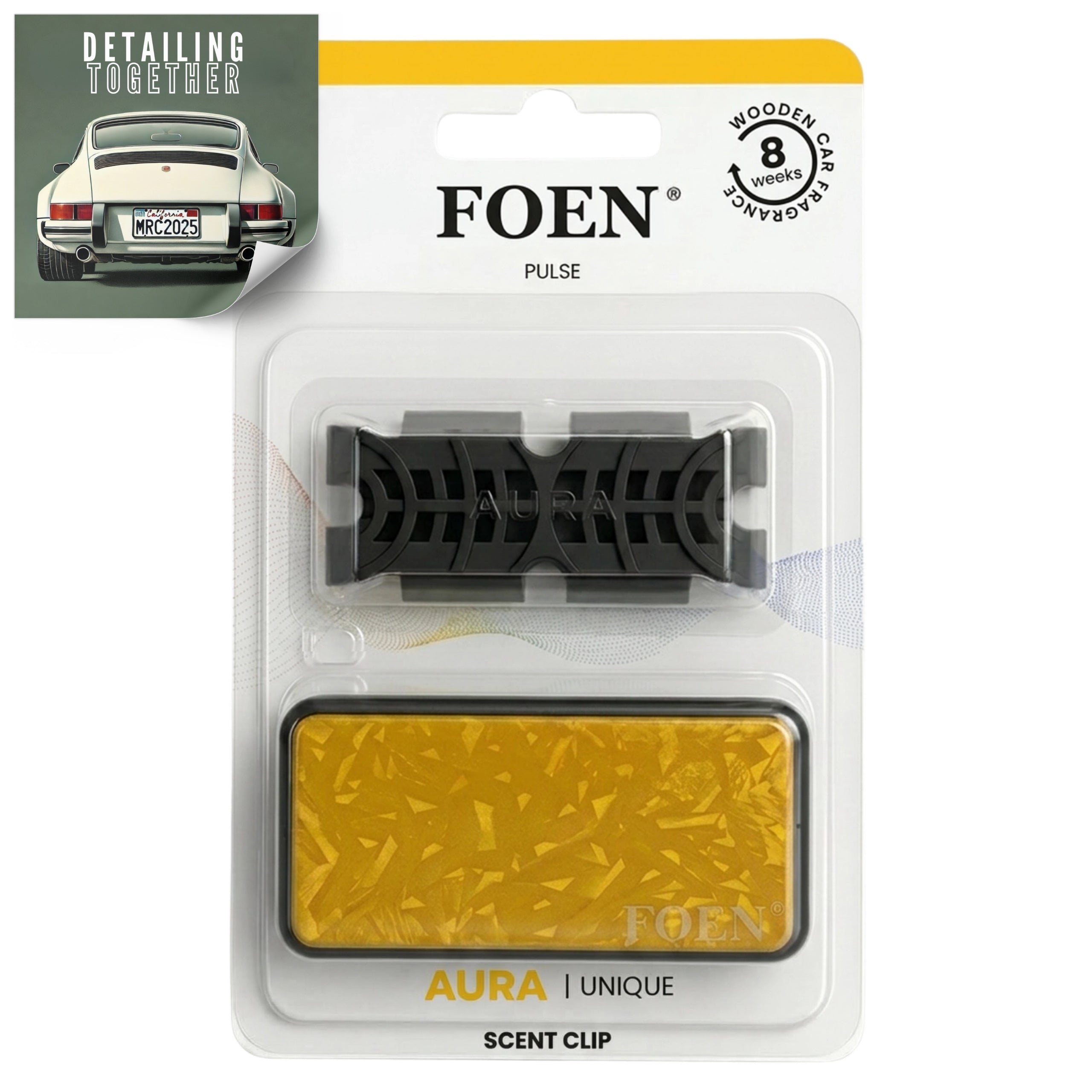 Car Scent For Vent Grille Foen Pulse Aura Citrus Rosemary
