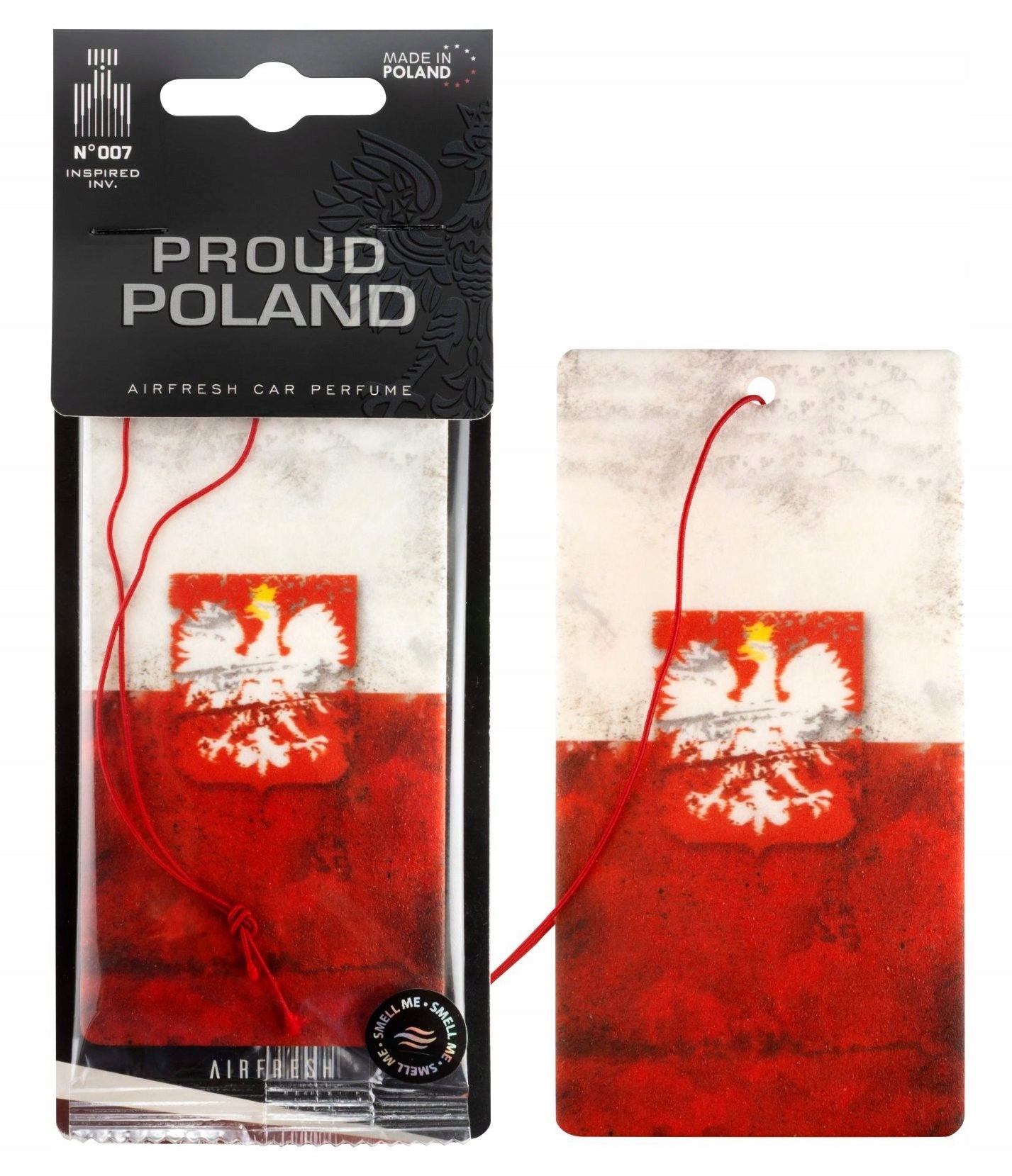 Car Scent Pendant Flag Polish PROUD POLAND N007 INSPIRED INV
