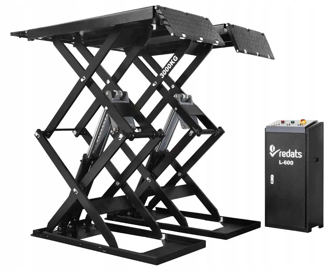 Car Scissor Lift 3T REDATS L-600 400V Overrun Workshop