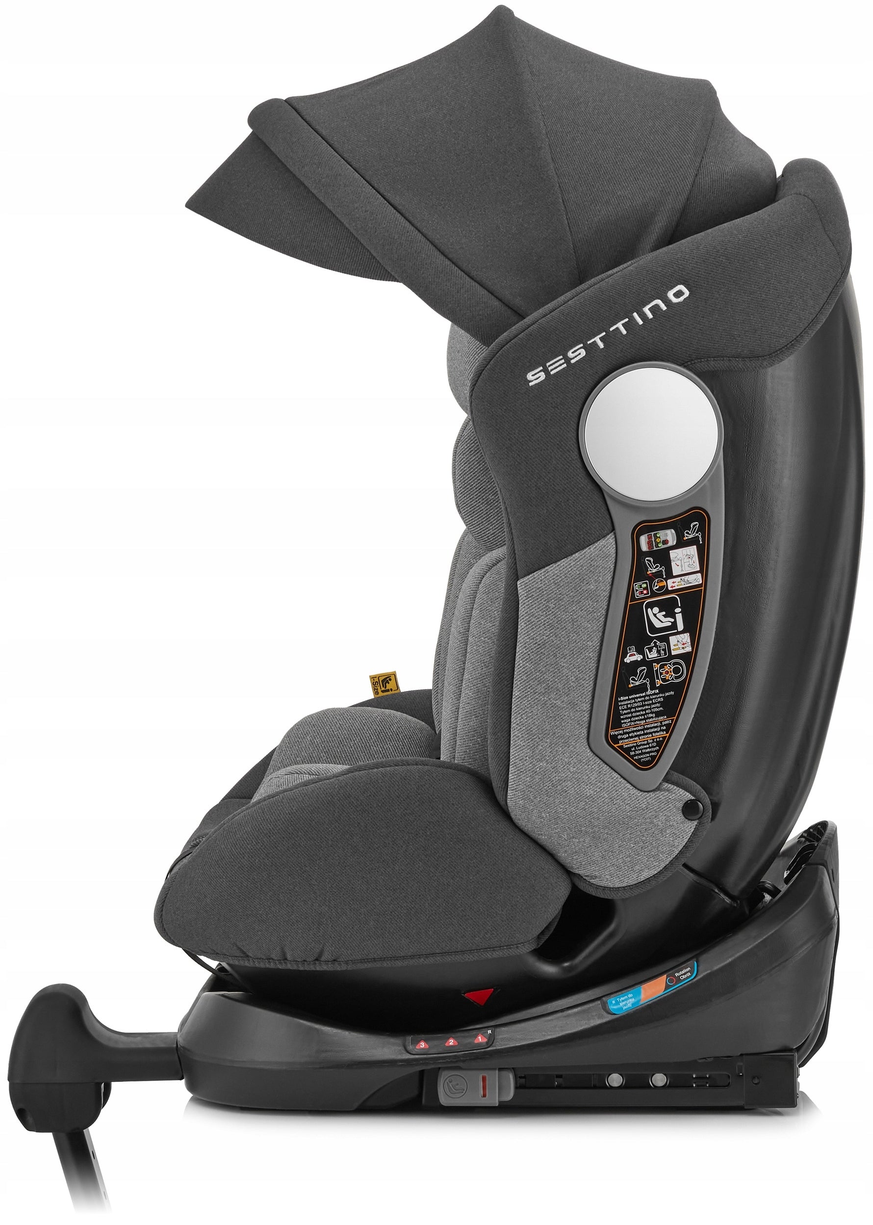 Car Seat 0-36kg Rotary Sesttino Hexagon i-Size 40-150cm ISOFIX Brand Sesttino