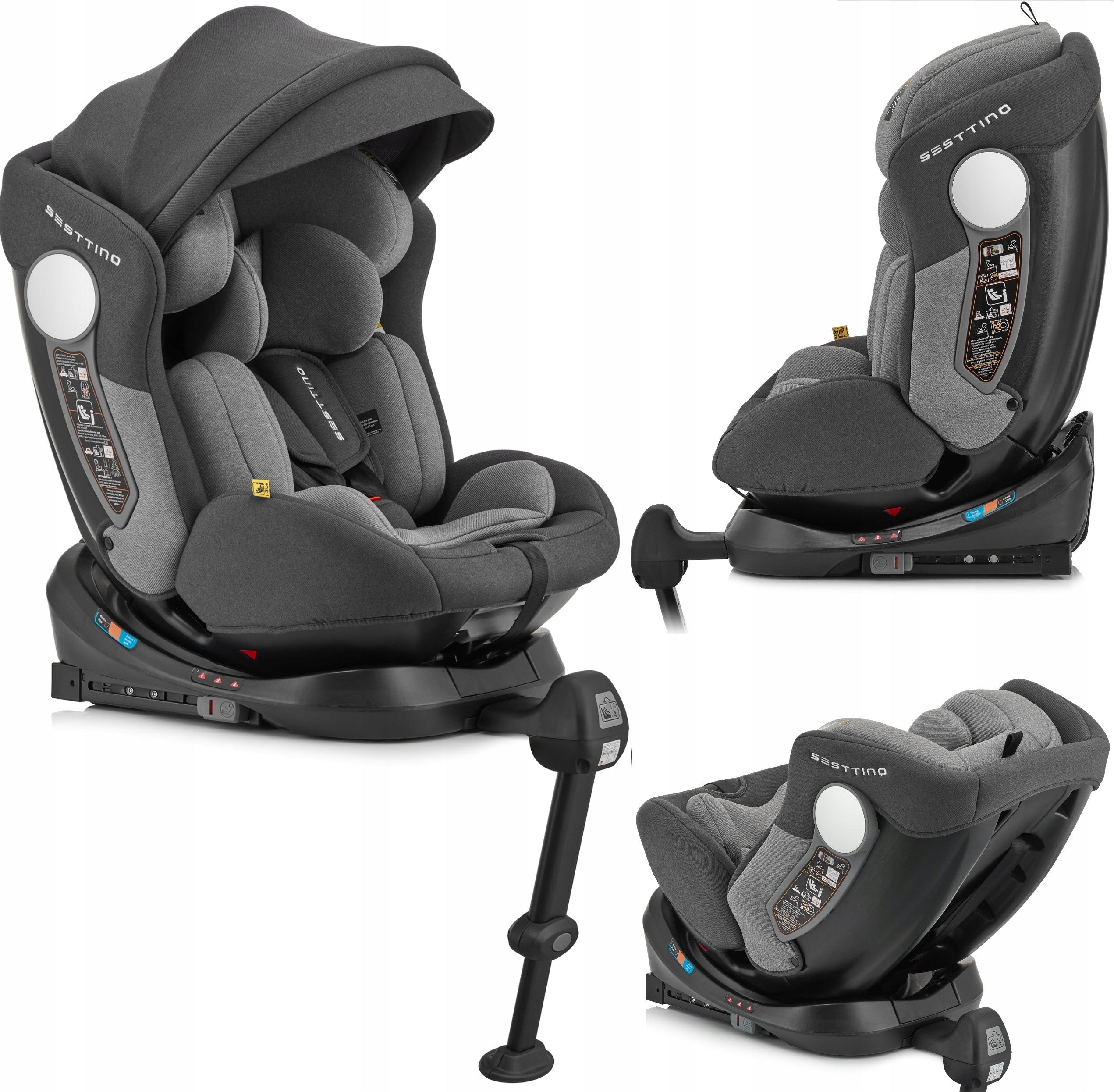 Car Seat 0-36kg Rotary Sesttino Hexagon i-Size 40-150cm ISOFIX
