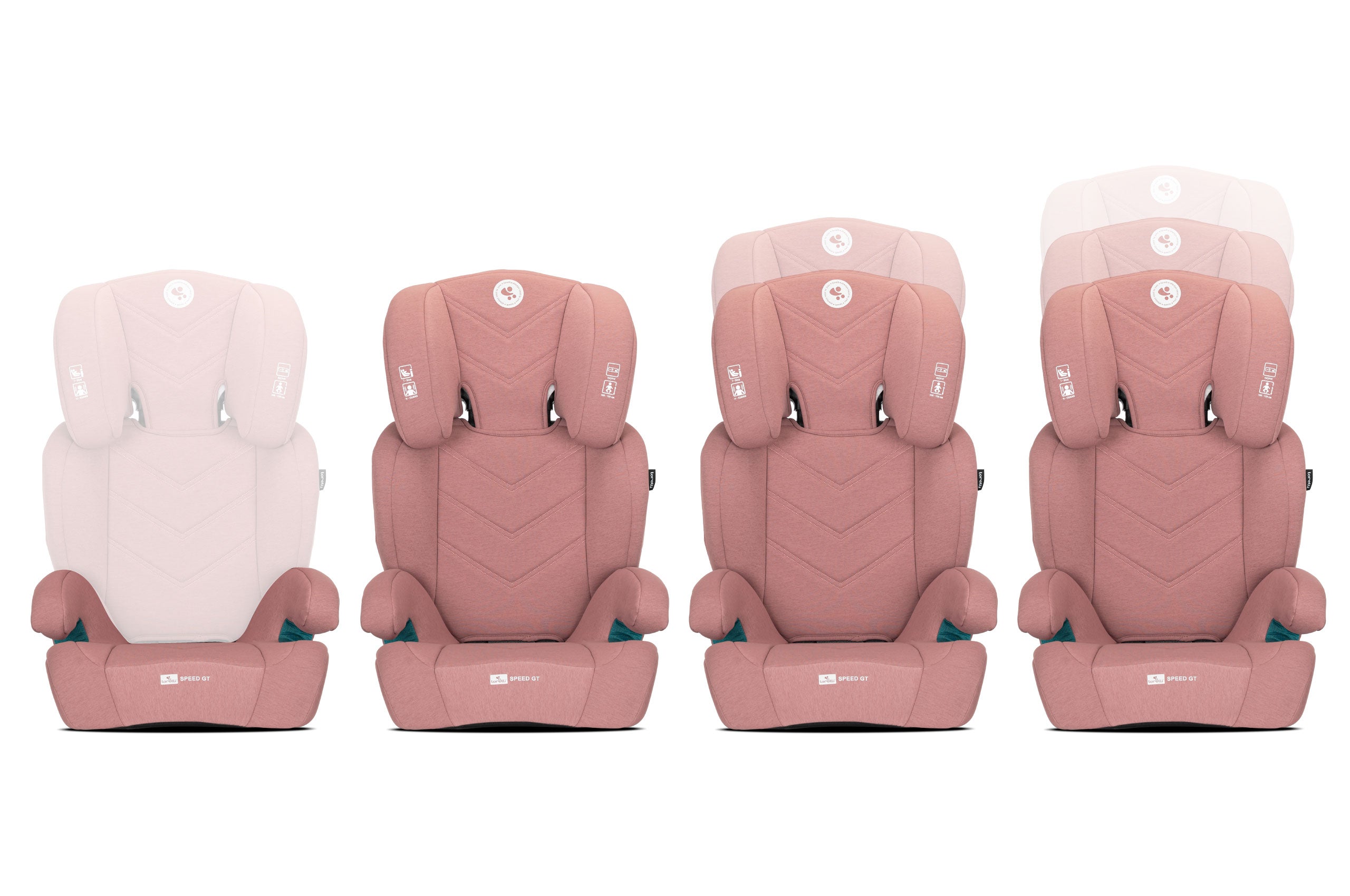 Car Seat 15-36kg ISOFIX i-Size Lorelli Speed GT 100-150cm Pink Packaging status original