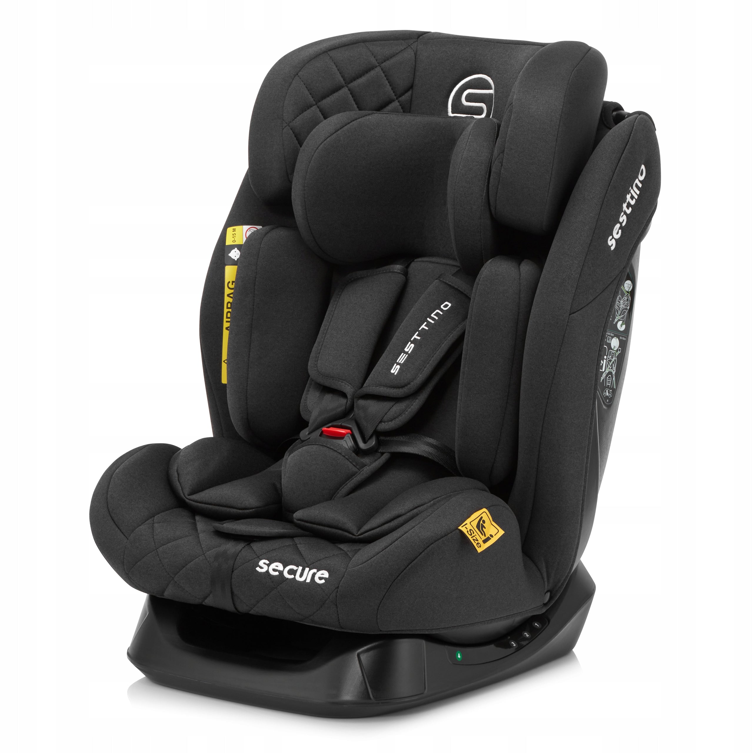 Car Seat 40-150cm Sesttino Secure Pro Black 0-36 Sleep Function Packaging status original