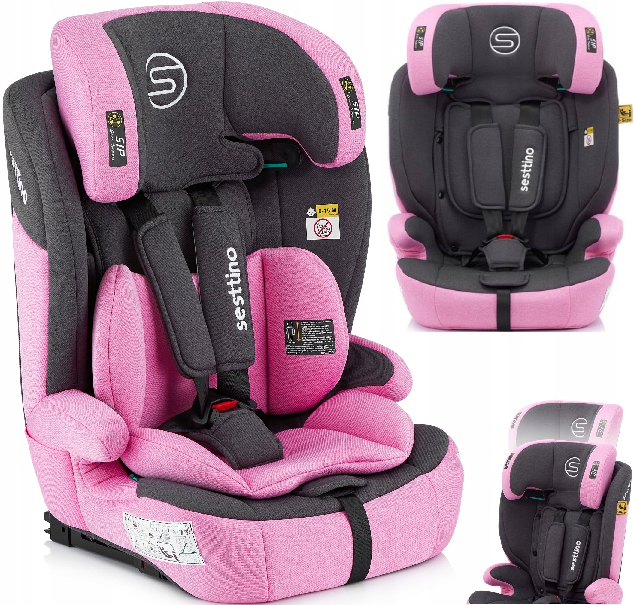Car Seat 76-150cm Sesttino Rocker Pro ISOFIX 9-36kg i-Size