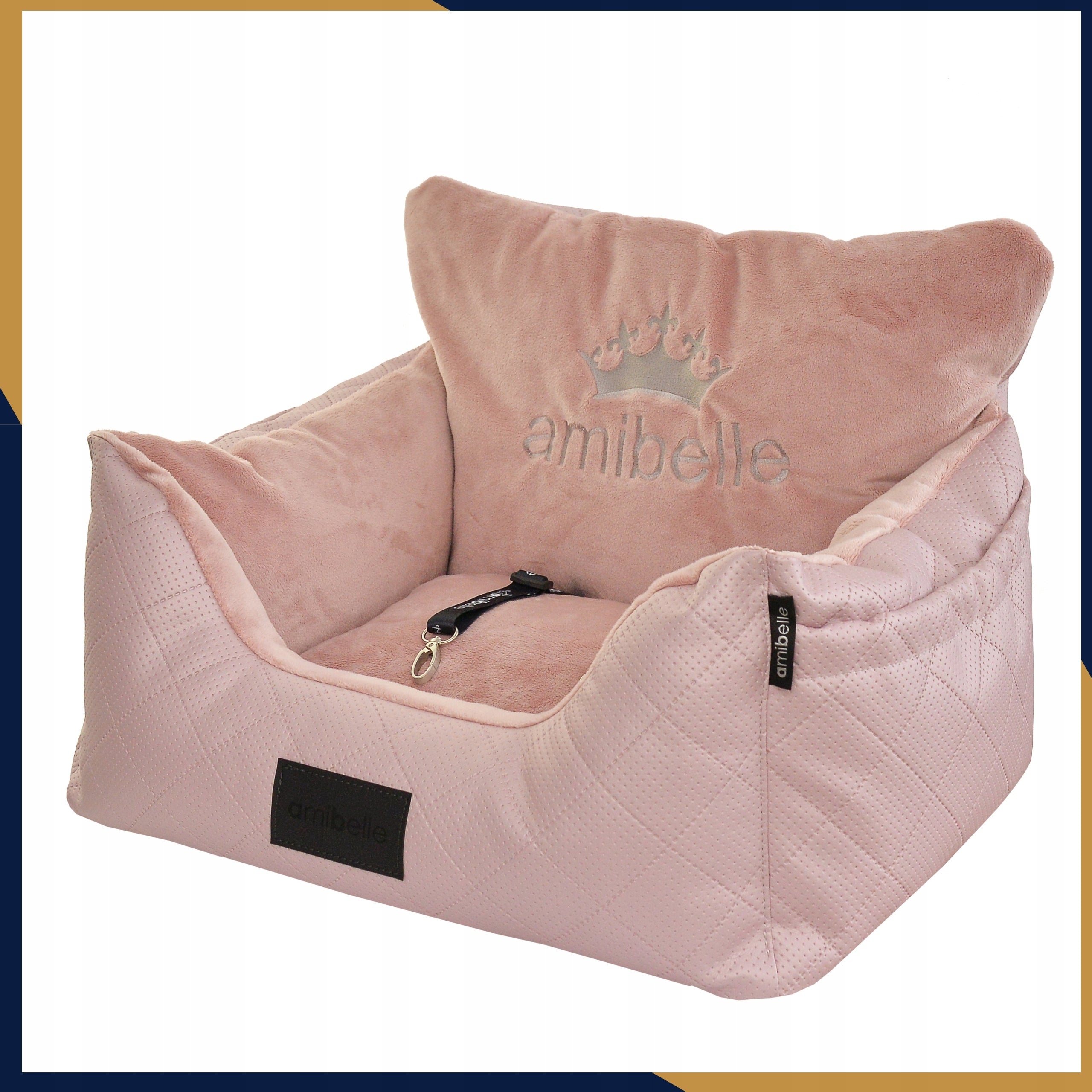 Car Seat Bag Transporter Cat Bed Dog Pupil Trade name Fotelik samochodowy dla psa Soft różowy