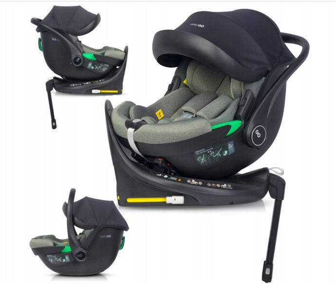 Car Seat Easy Go BUZ PRO 0-13 kg Rotating Base ISOFIX R129 ISIZE