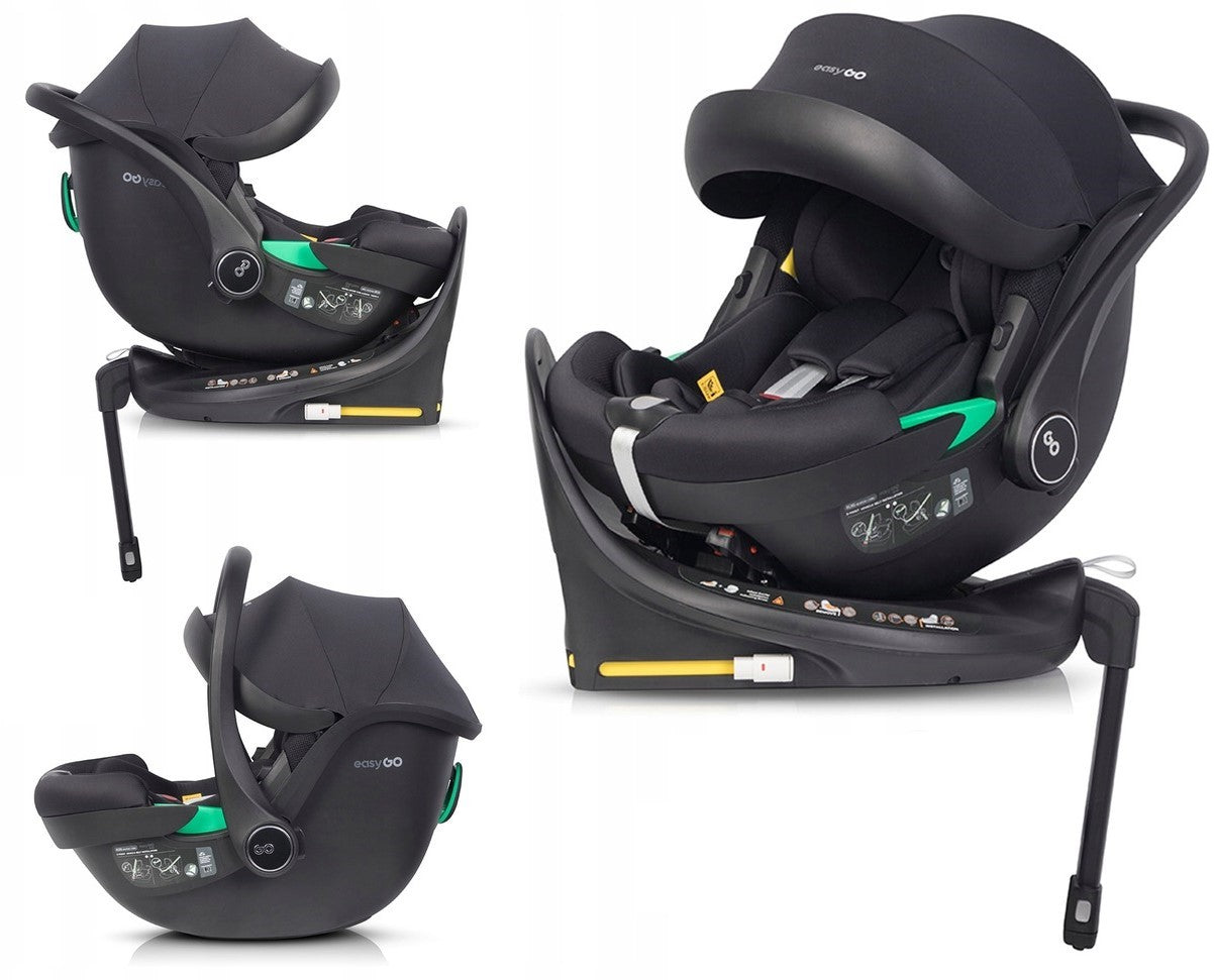 Car Seat EasyGo BUZ PRO Ink 40-87 cm Rotating ISOFIX Base