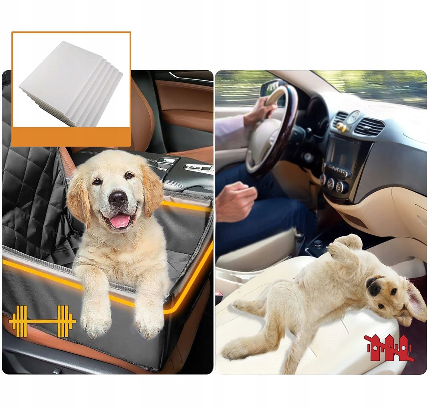 Car Seat FOR CAT DOG Large TRANSPORTER For Seat Car Mat Product height 85 cm