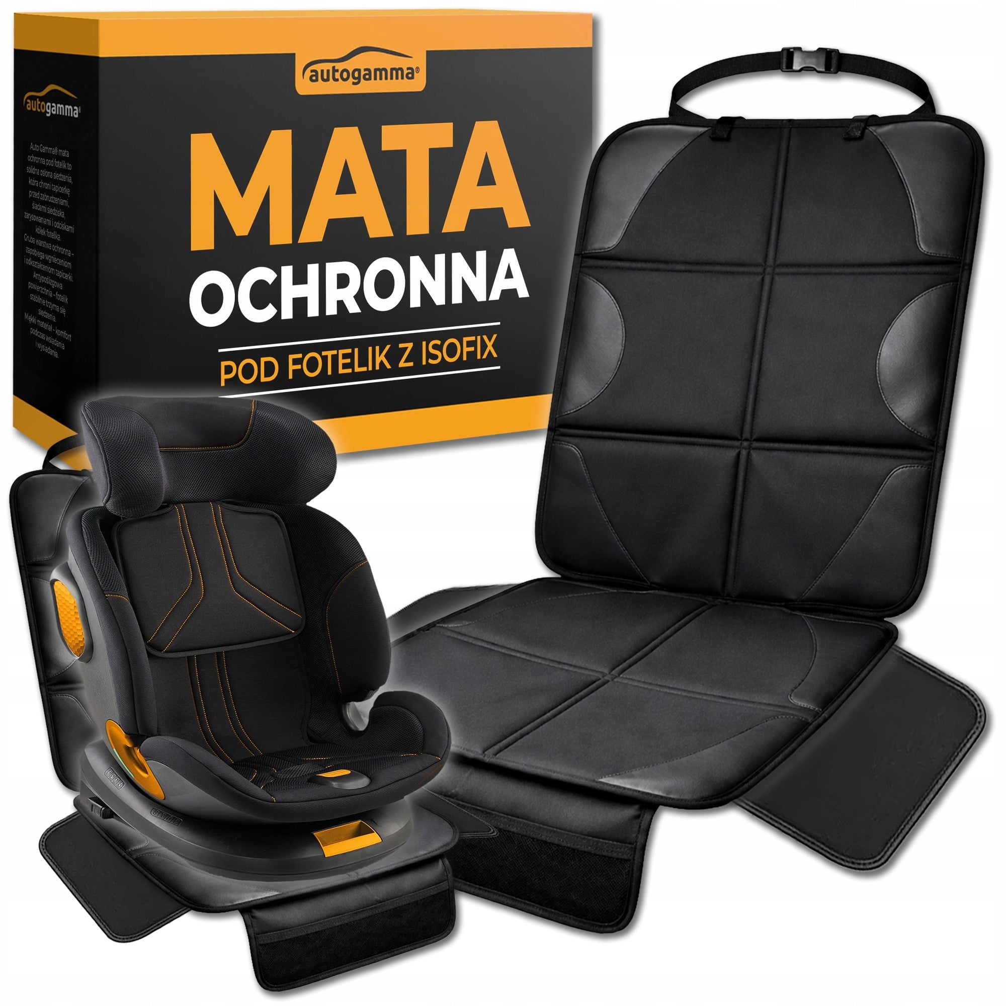 Car Seat Protective Mat for Children with ISOFIX Seat Cover