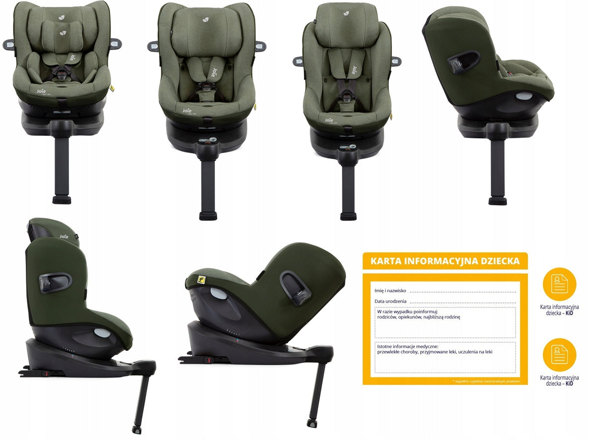 Car Seat Rotation Joie I-Spin 360 Moss