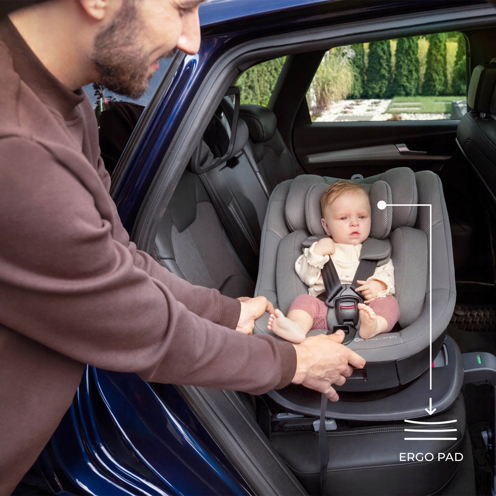 Car Seat Swivel 61-105cm Kinderkraft I-GUARD i-Size with leg Brand Kinderkraft