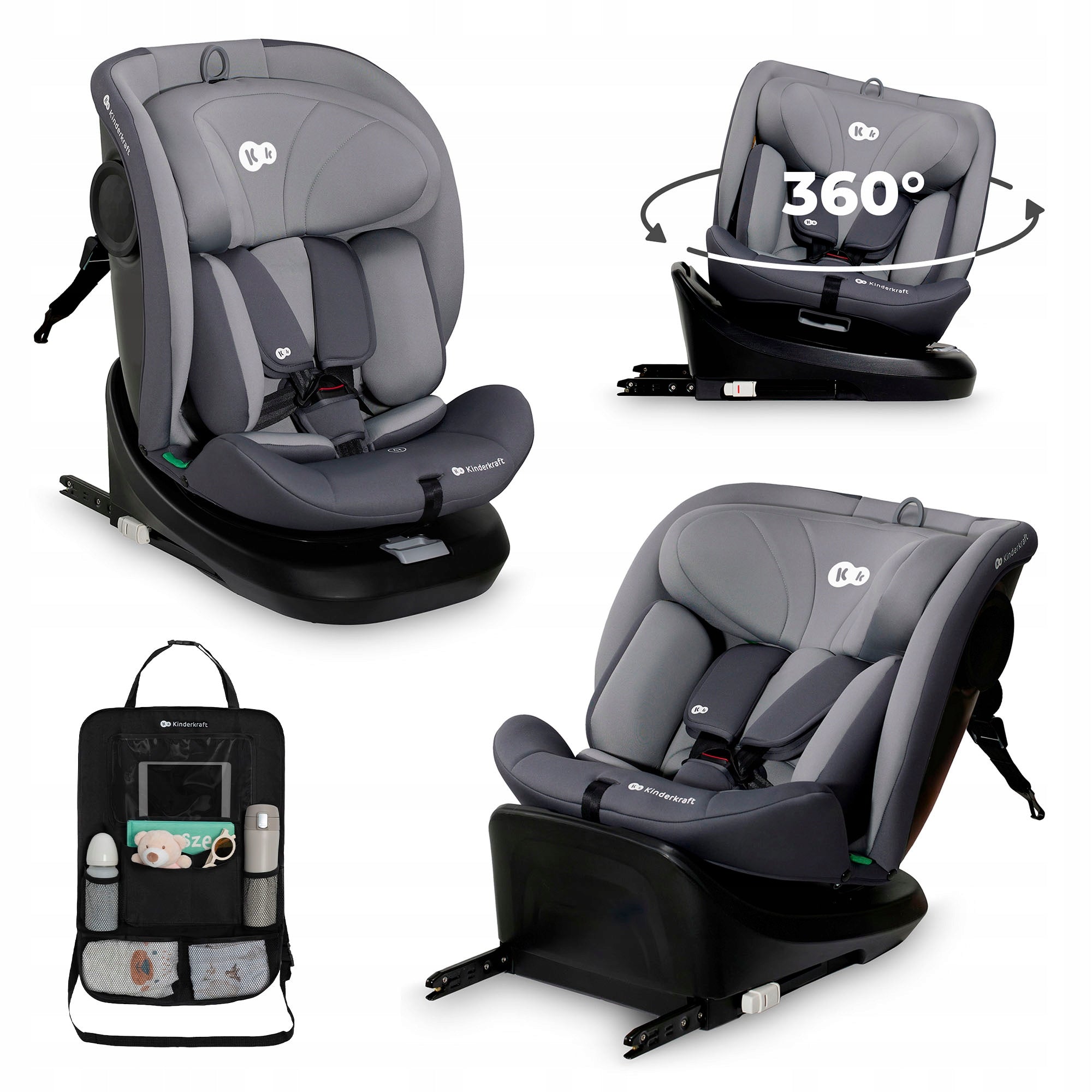 Car Seat Swivel Organizer Kinderkraft I-GROW i-Size 40-150 036