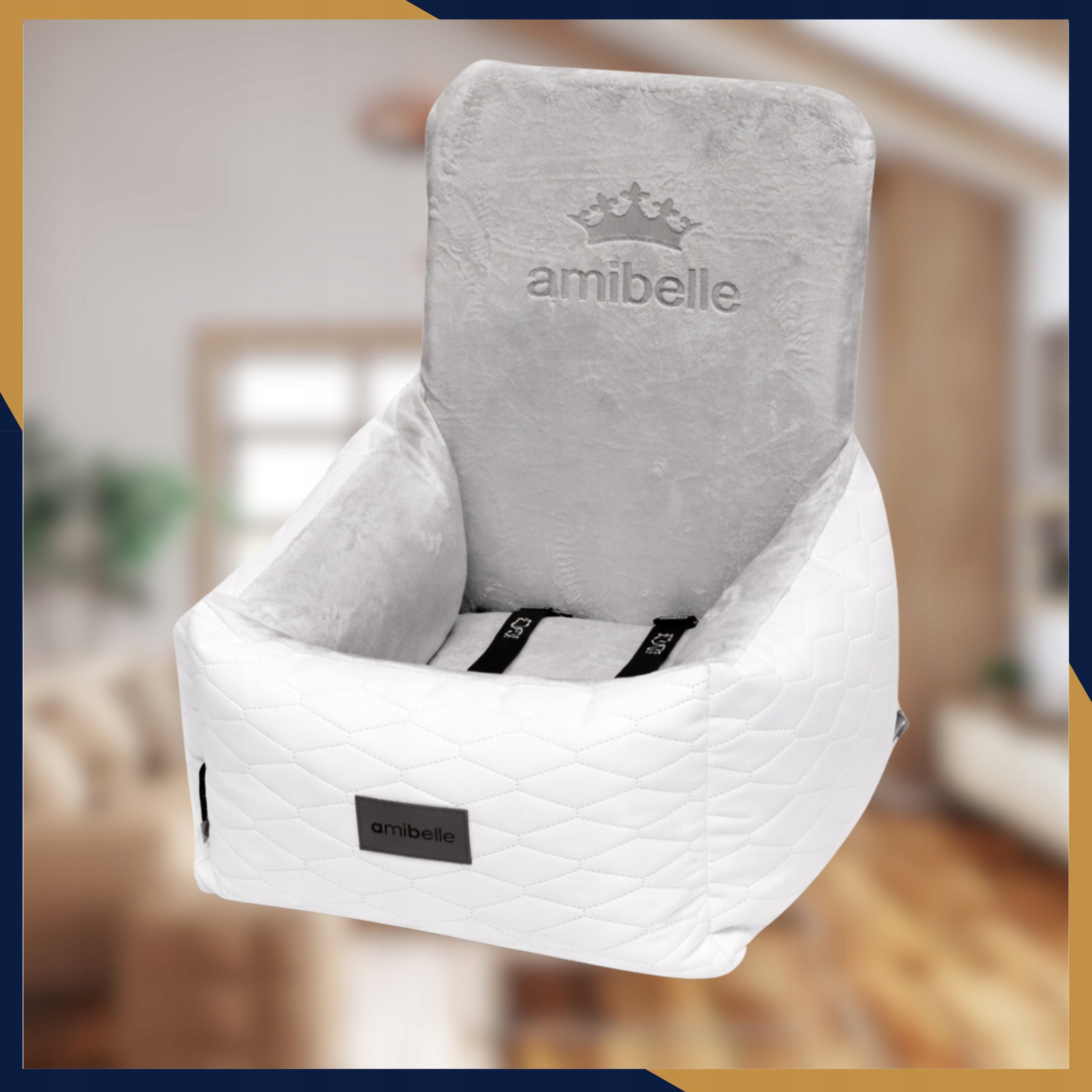 Car Seat Transporter Cat Dog Bedding for Car Breathable Packaging status original