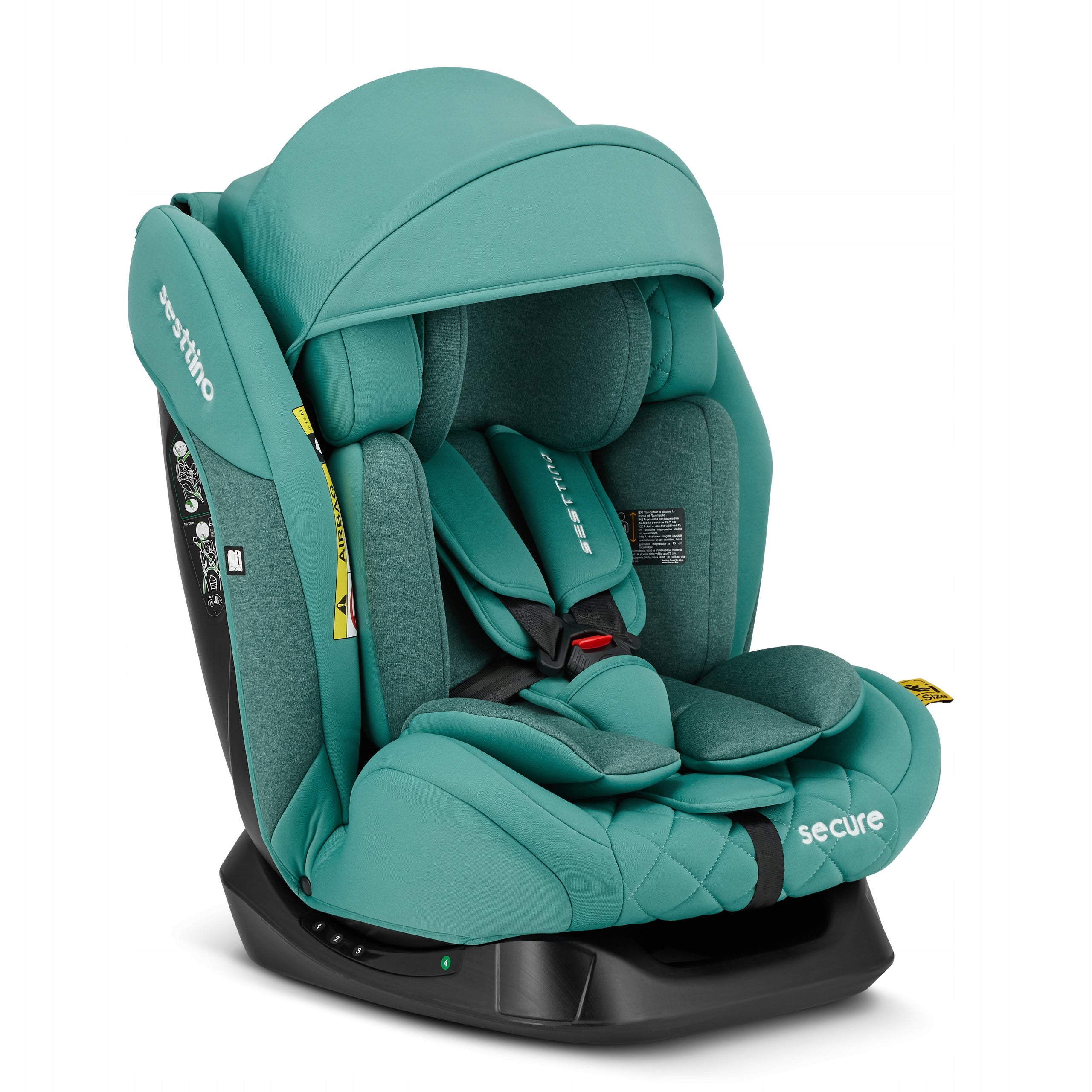 Car Seat i-Size 0-36kg FRONT REAR TO 150cm VISOR Sesttino Secure Manufacturer code 003