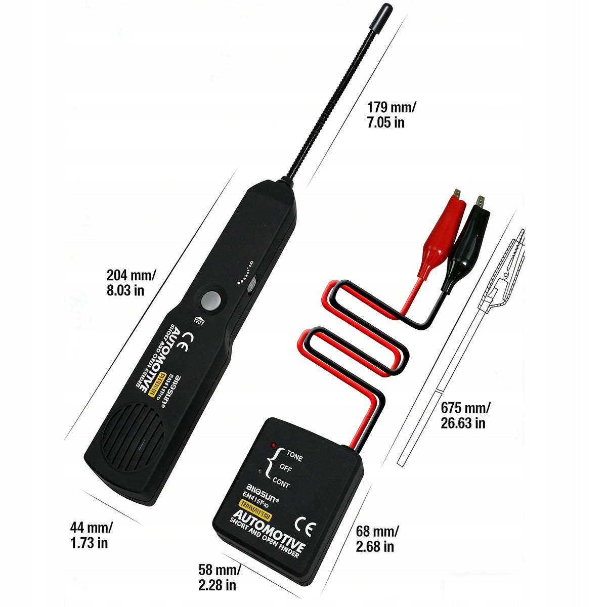 Car Short Circuit Detection Tester Relay Tester EM415Pro Product weight with unit packaging 0.28 kg