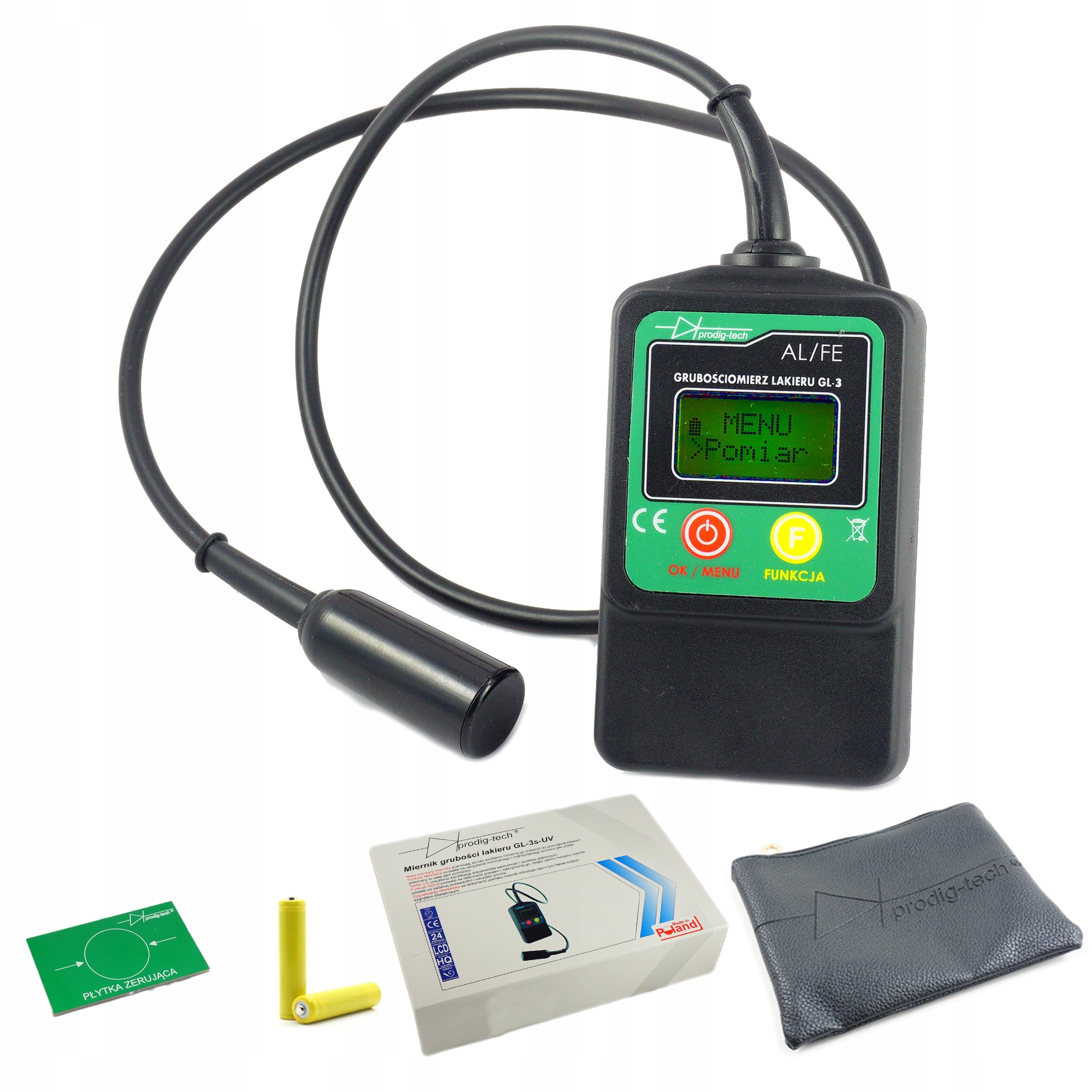 Car Thickness Varnish Meter Tester Aluminum Steel Zinc GL-3s UV