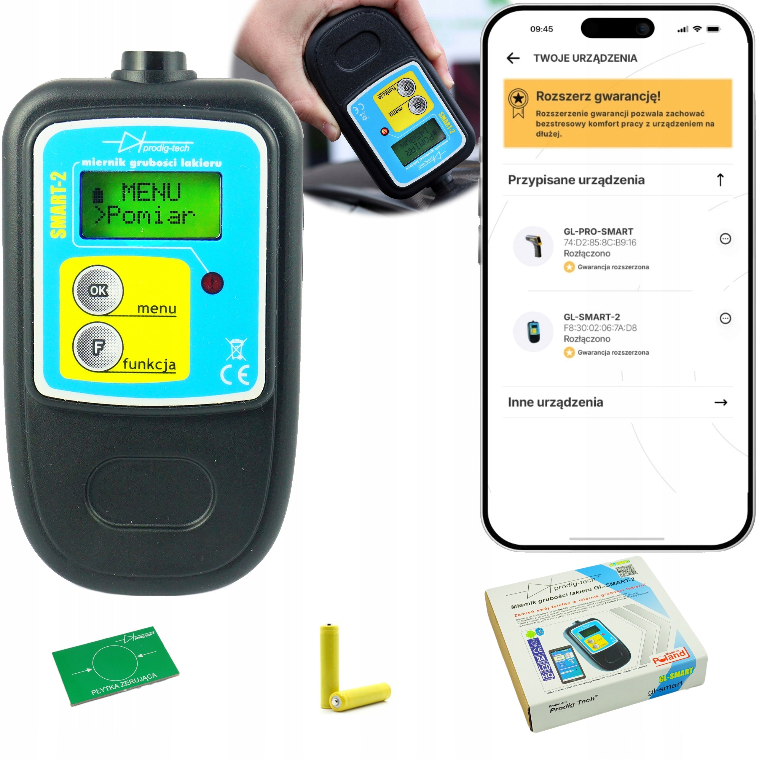 Car Thickness Varnish Meter Tester GL-SMART-2 SMART Android iOS