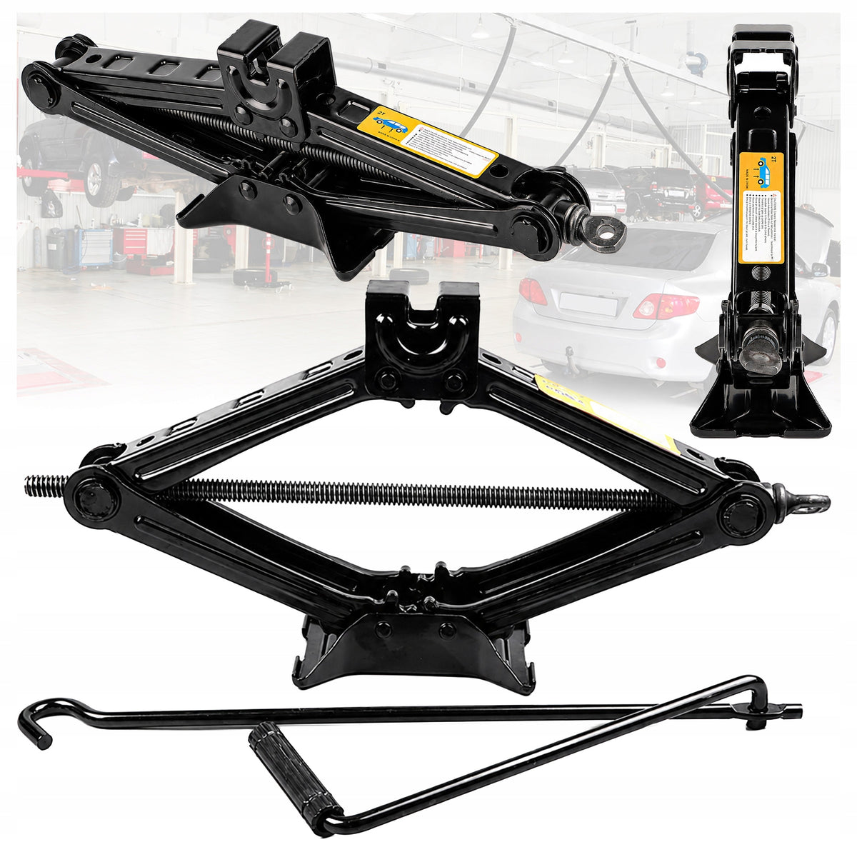 Car Trapezoidal Lever Lift for Wheel Replacement 2T 2000 kg Trapeze