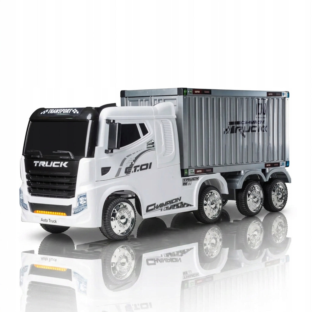 Car Truck with Electric Semitrailer - TIR, 4x45W - Colour White Packaging status original